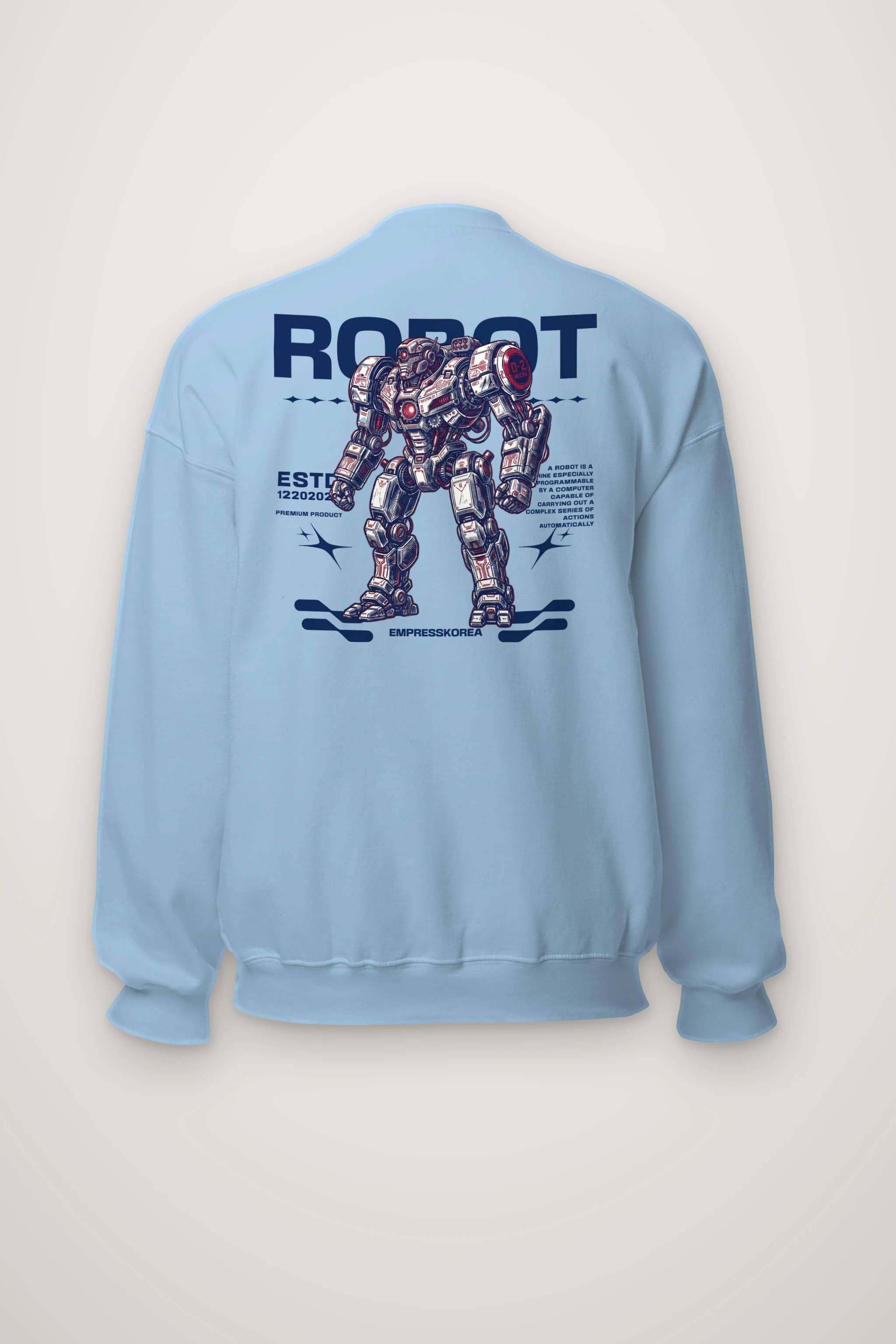 "Robot Anime" Heavy Blend Unisex Crewneck Sweatshirt