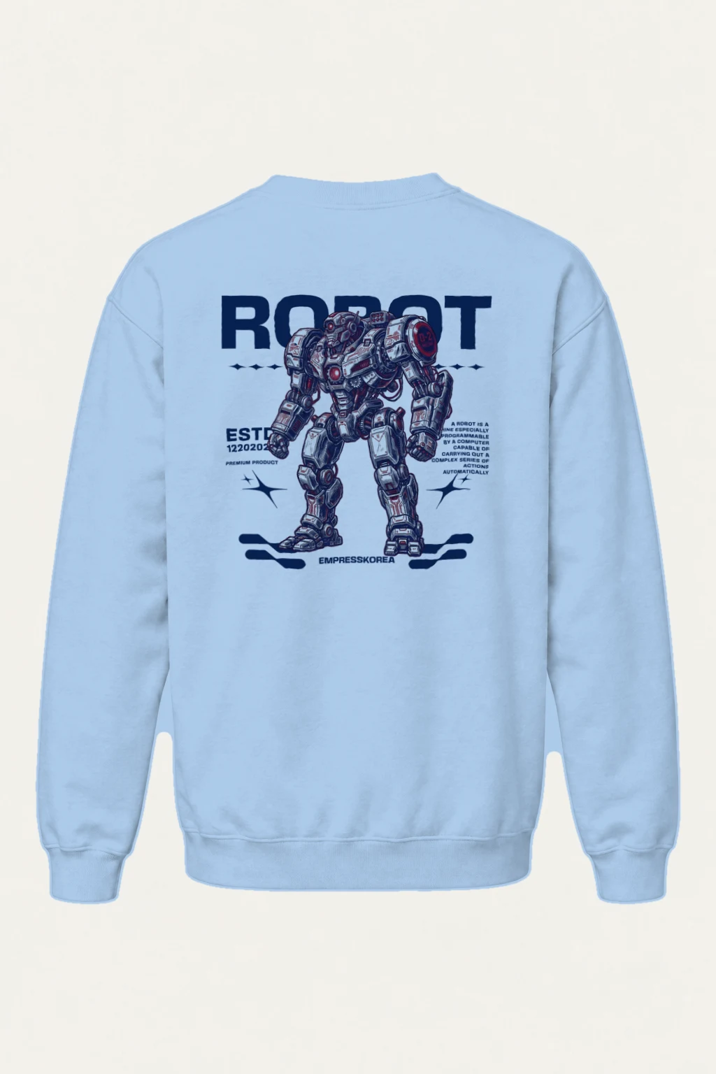 "Robot Anime" Heavy Blend Unisex Crewneck Sweatshirt | Gildan 18000
