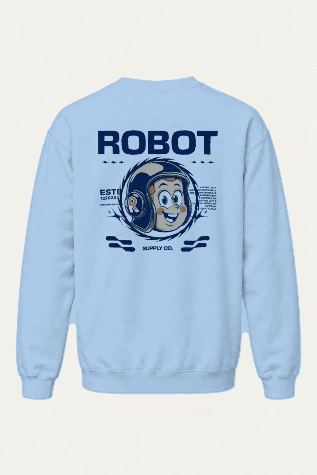 "Robot Anime" Heavy Blend Unisex Crewneck Sweatshirt | Gildan 18000