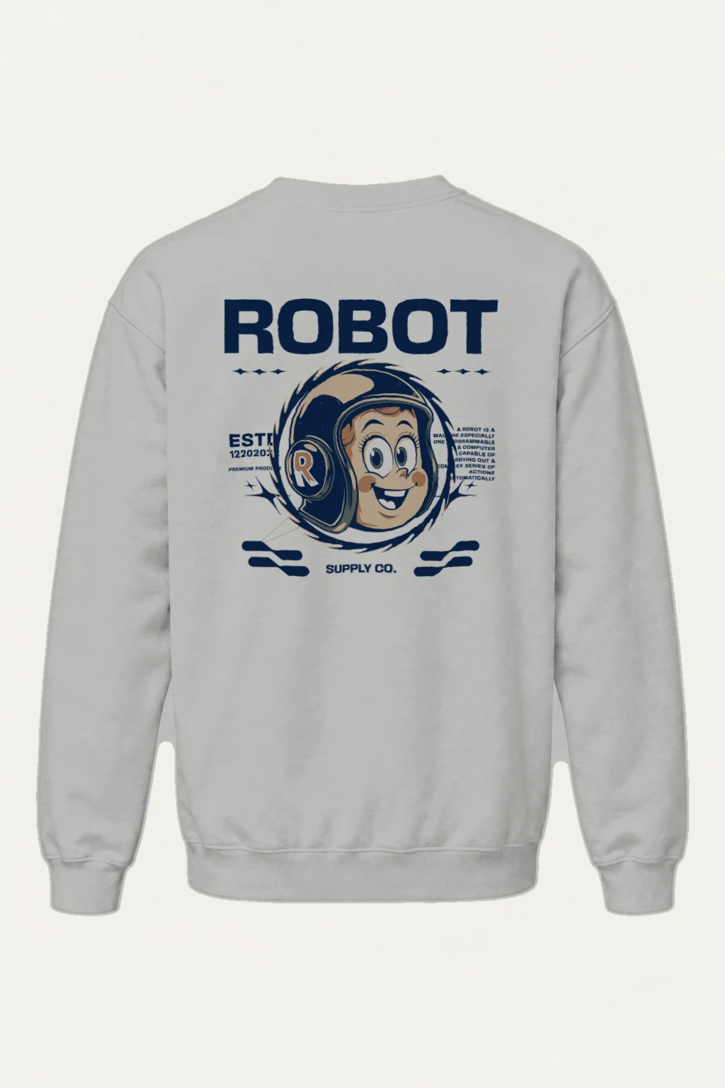 "Robot Anime" Heavy Blend Unisex Crewneck Sweatshirt | Gildan 18000