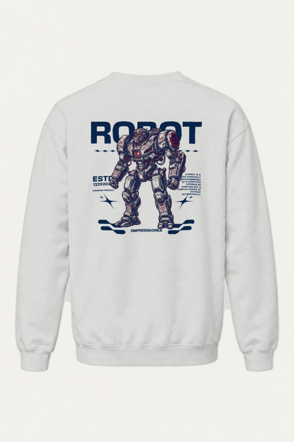 "Robot Anime" Heavy Blend Unisex Crewneck Sweatshirt | Gildan 18000