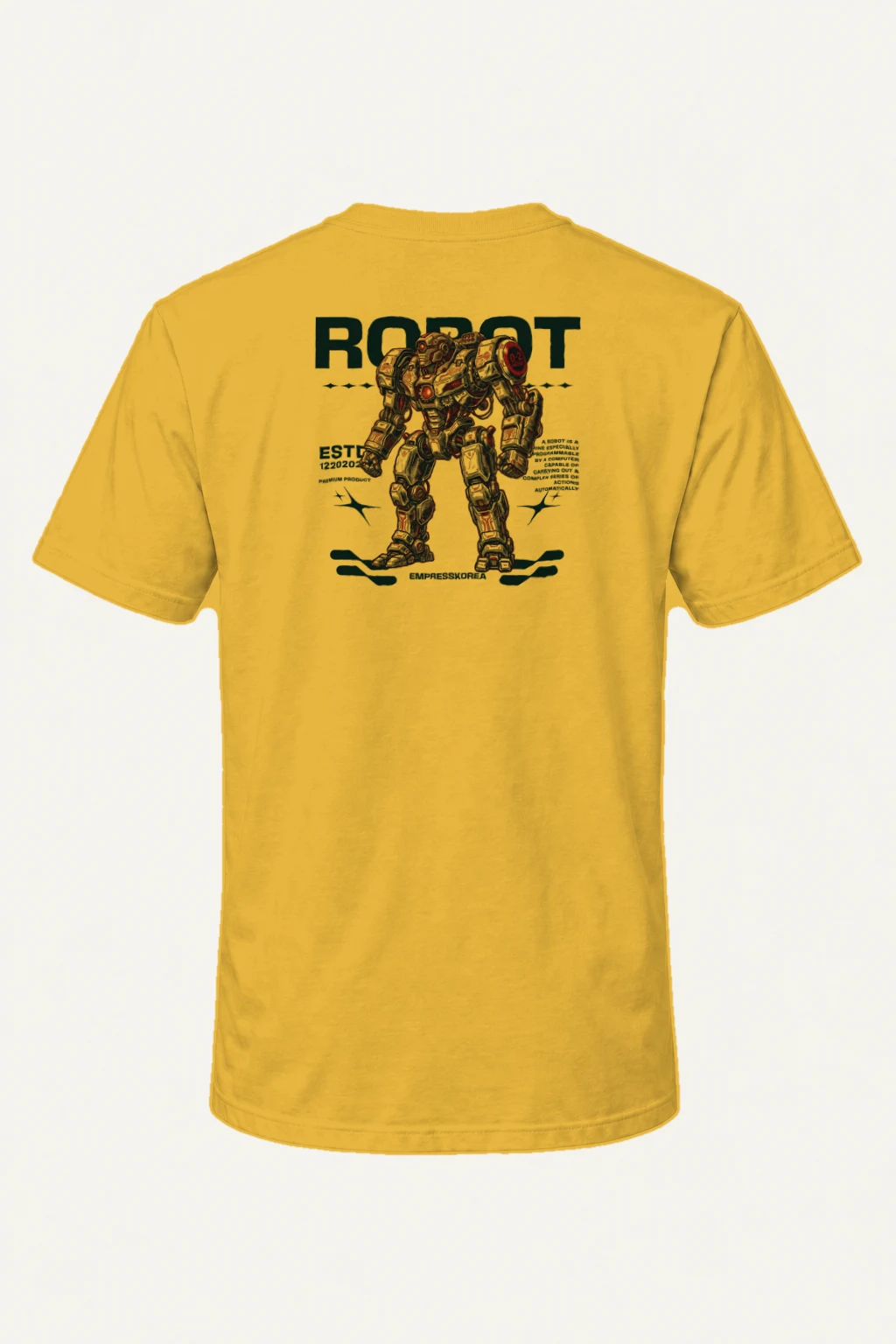 "Robot Anime" Heavyweight Unisex Crewneck T-shirt | Gildan 5000