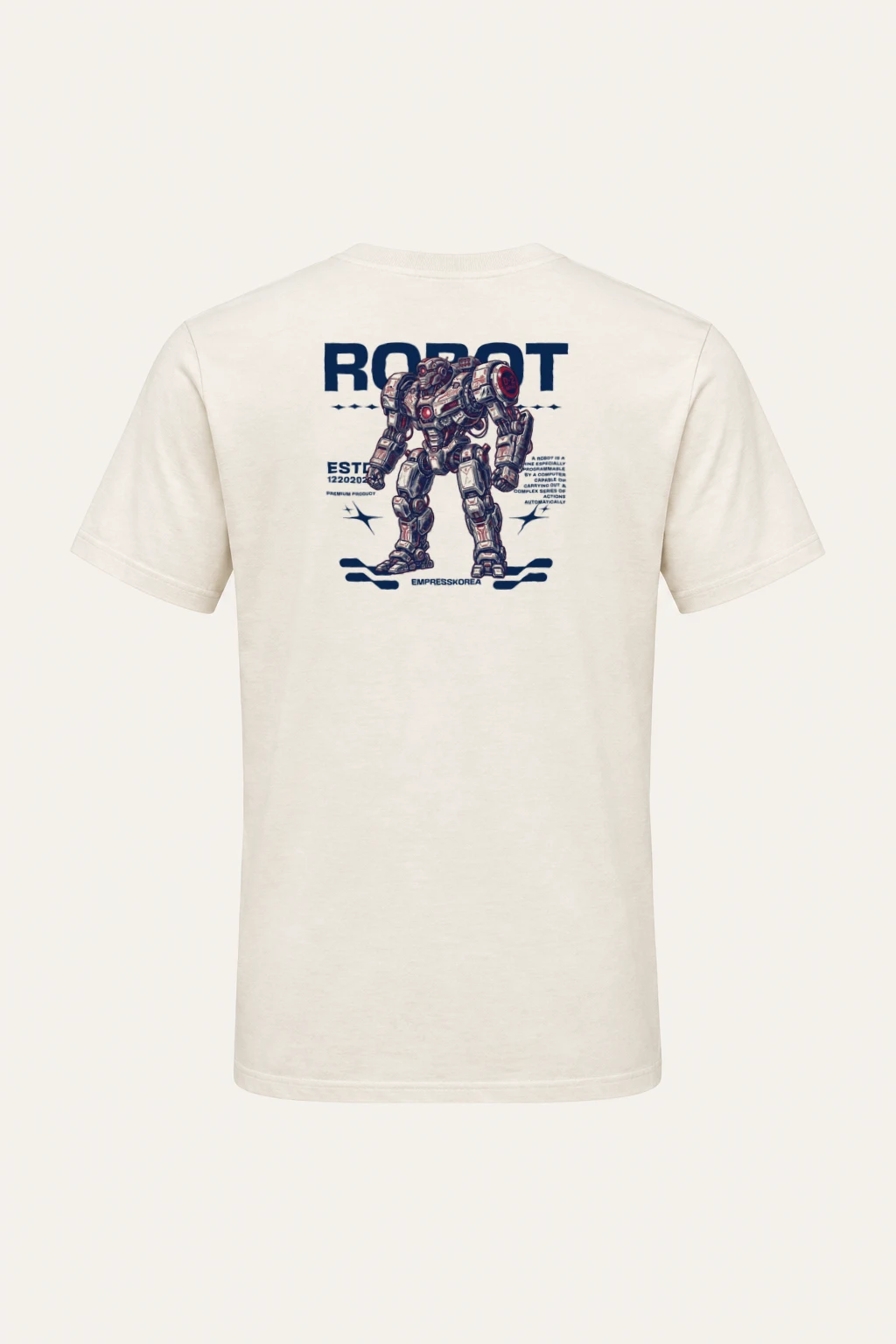 "Robot Anime" Heavyweight Unisex Crewneck T-shirt | Gildan 5000