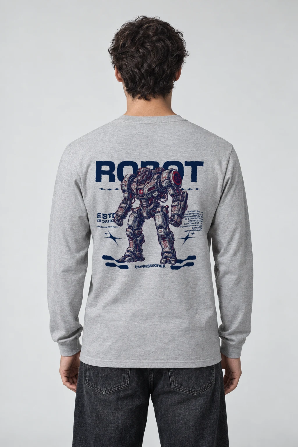 "Robot Anime" Unisex Longsleeve T-shirt | Gildan 2400