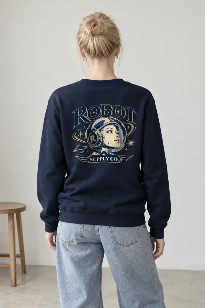 "Robot Supply Co." Heavy Blend Unisex Crewneck Sweatshirt