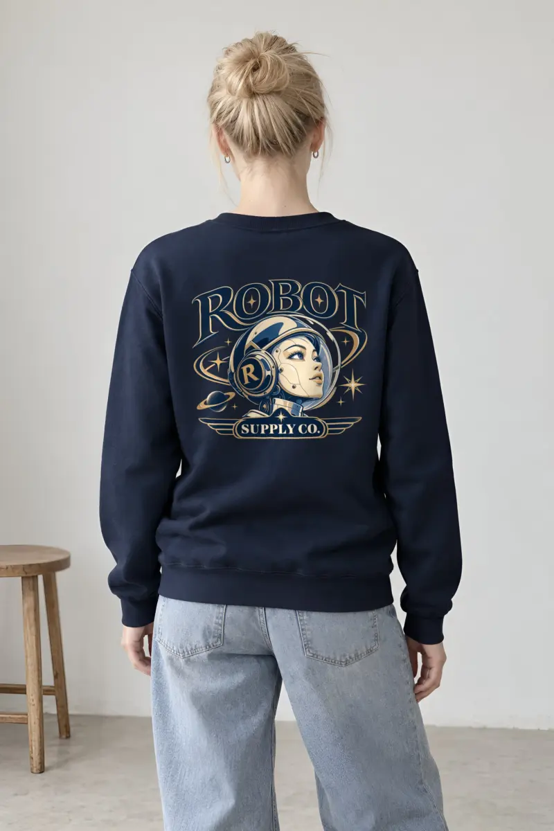 "Robot Supply Co." Heavy Blend Unisex Crewneck Sweatshirt