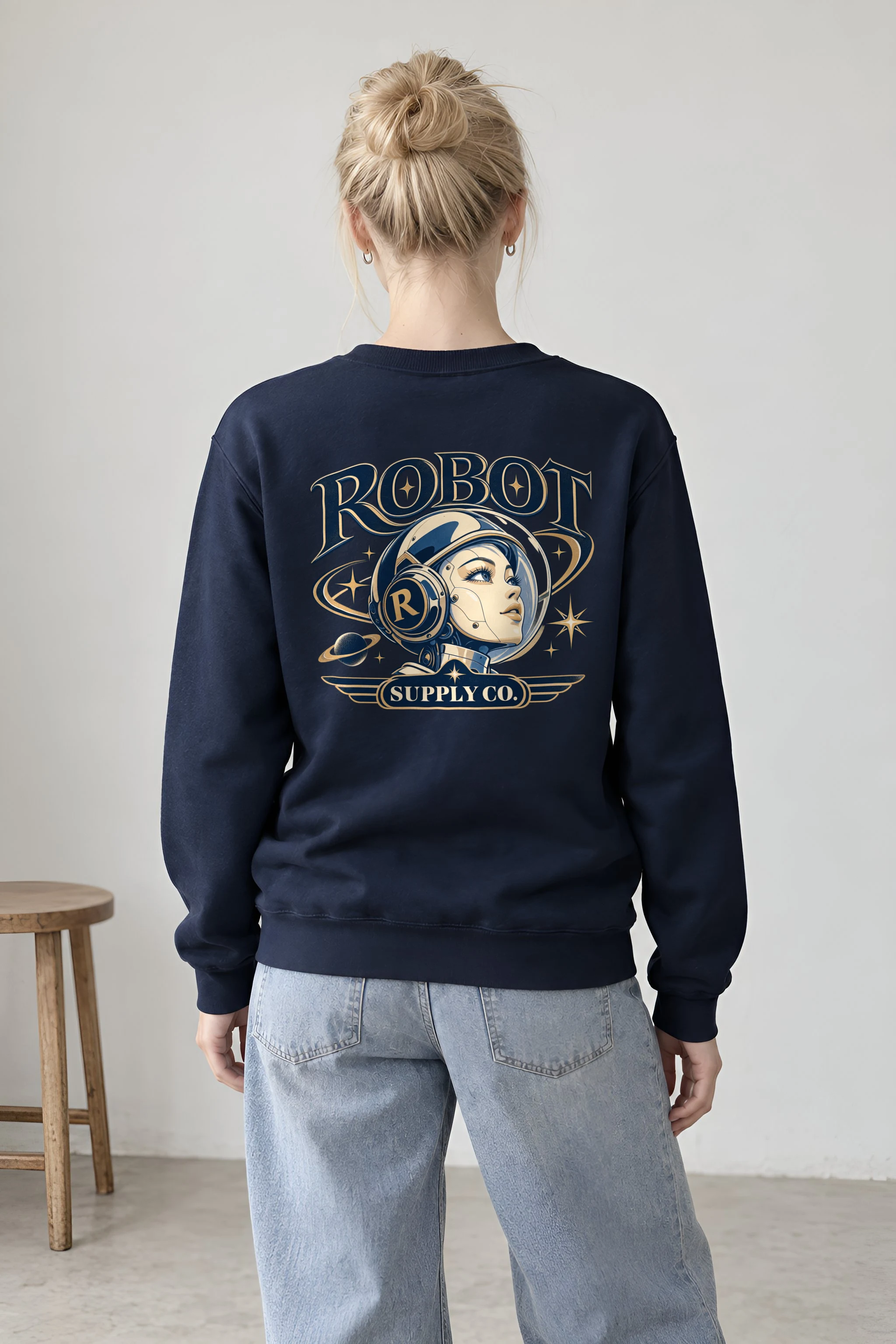 "Robot Supply Co." Heavy Blend Unisex Crewneck Sweatshirt