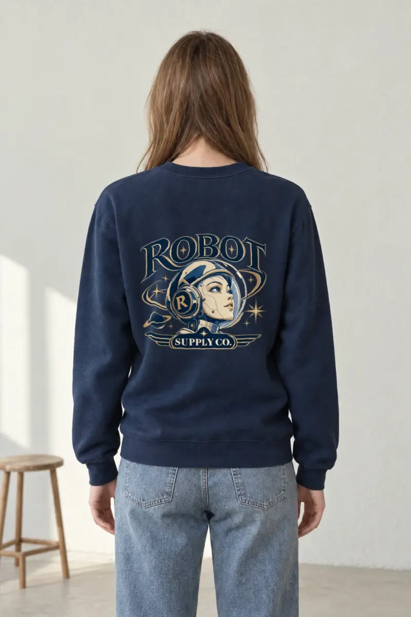 "Robot Supply Co." Heavy Blend Unisex Crewneck Sweatshirt