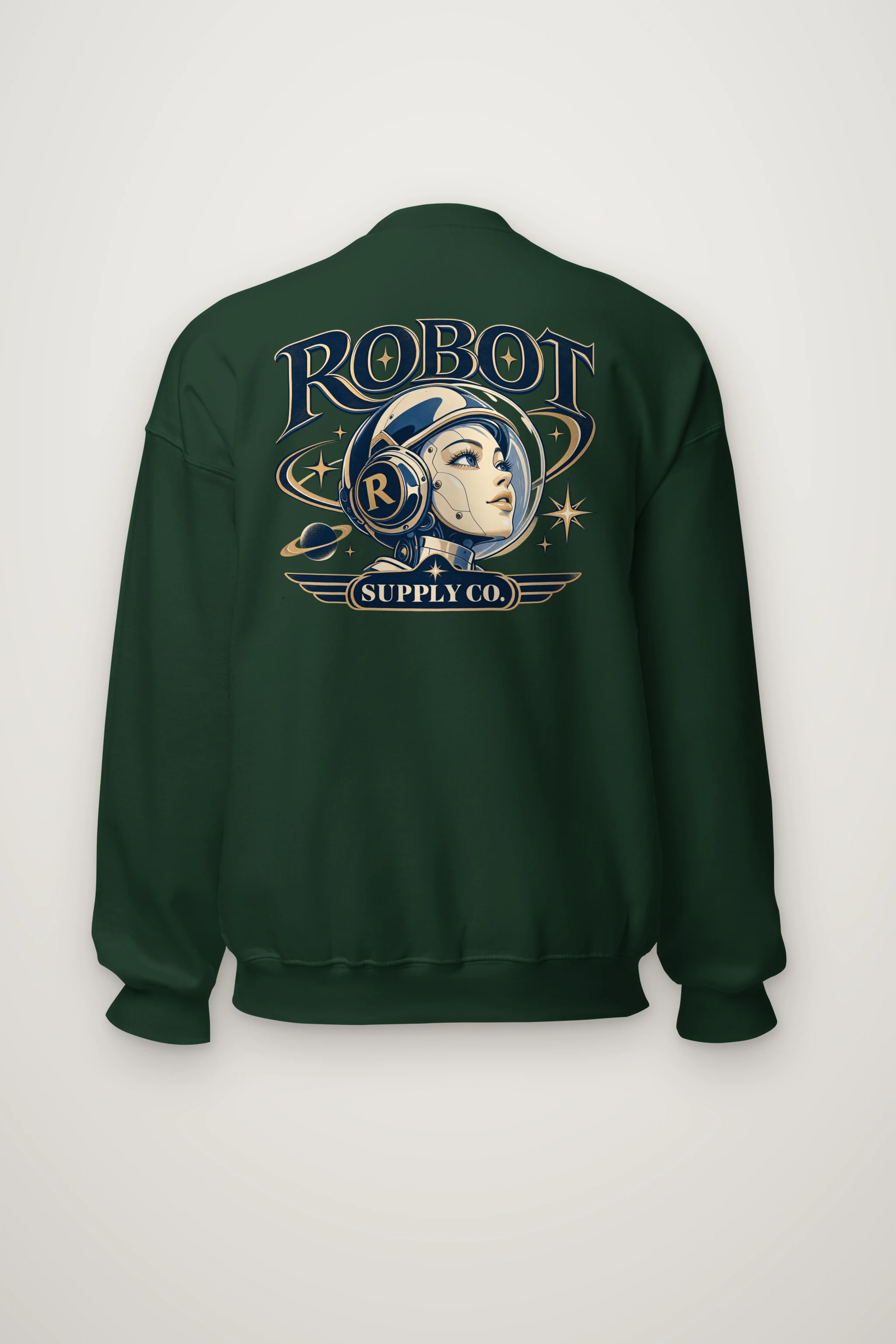 "Robot Supply Co." Heavy Blend Unisex Crewneck Sweatshirt
