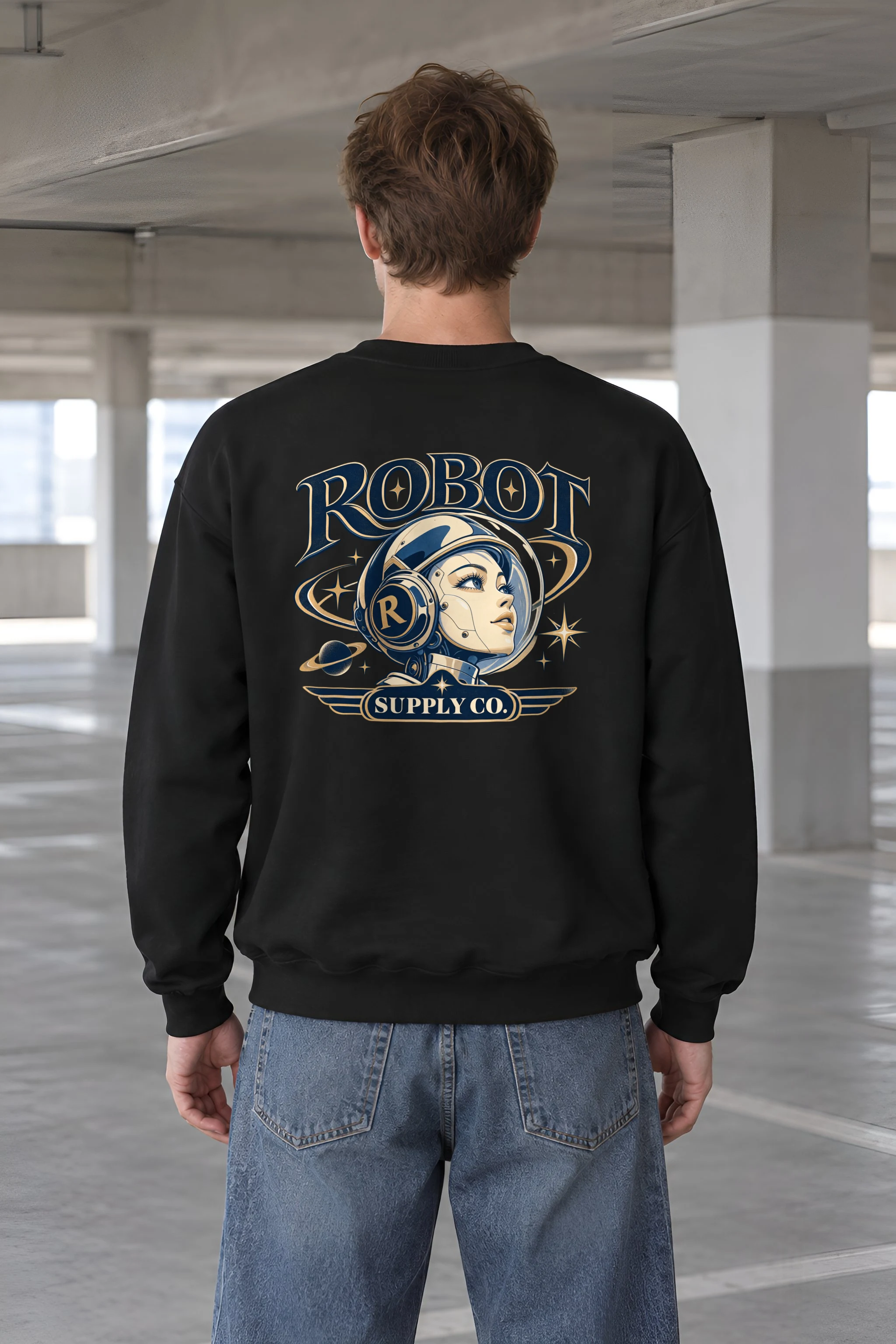 "Robot Supply Co." 1 Crewneck Sweatshirt