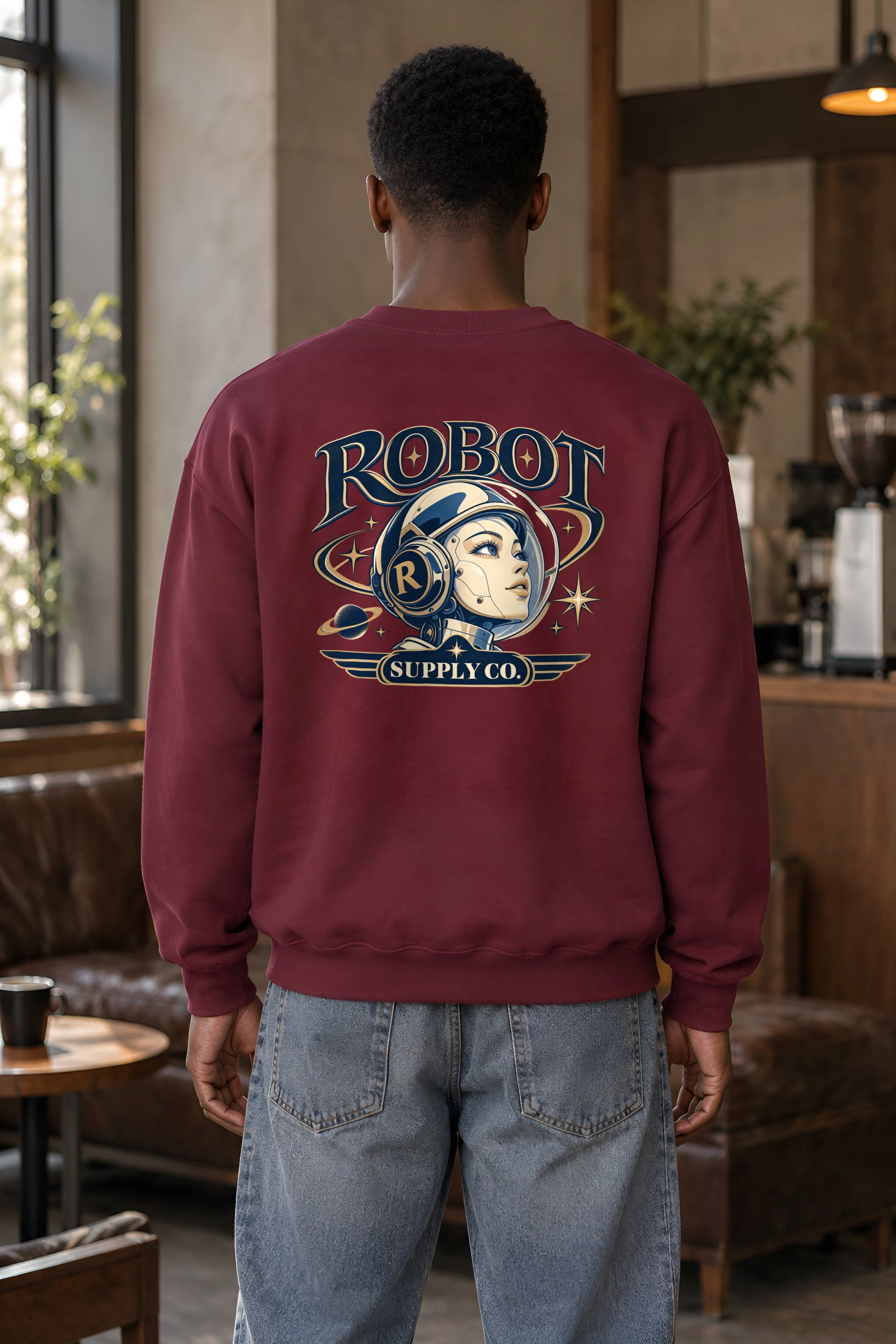 "Robot Supply Co." 1 Crewneck Sweatshirt