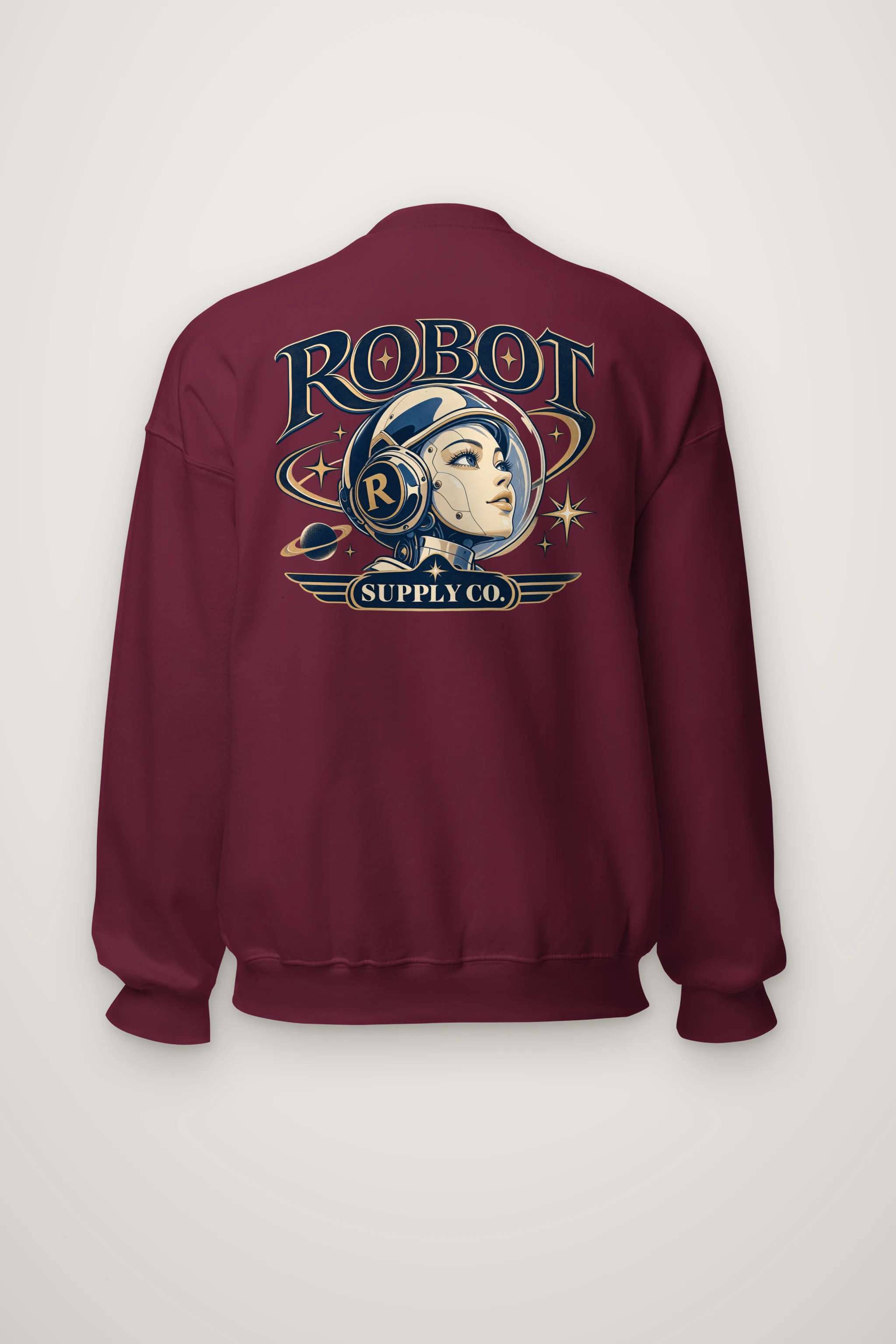 "Robot Supply Co." Heavy Blend Unisex Crewneck Sweatshirt