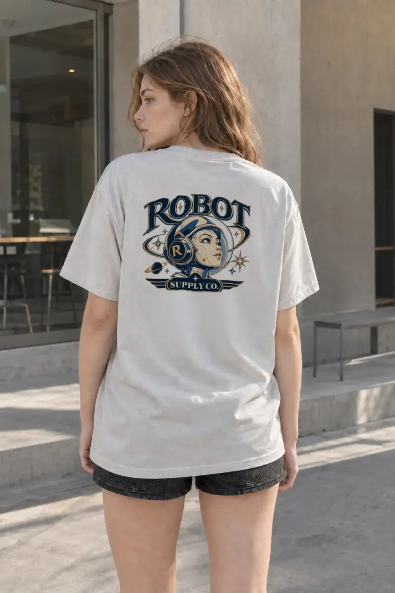 "Robot Supply Co." Heavyweight Unisex Crewneck T-shirt | Gildan 5000