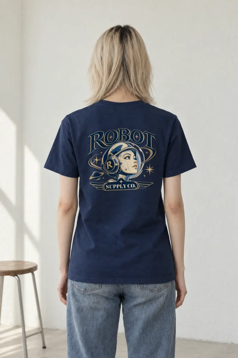 "Robot Supply Co." Heavyweight Unisex Crewneck T-shirt