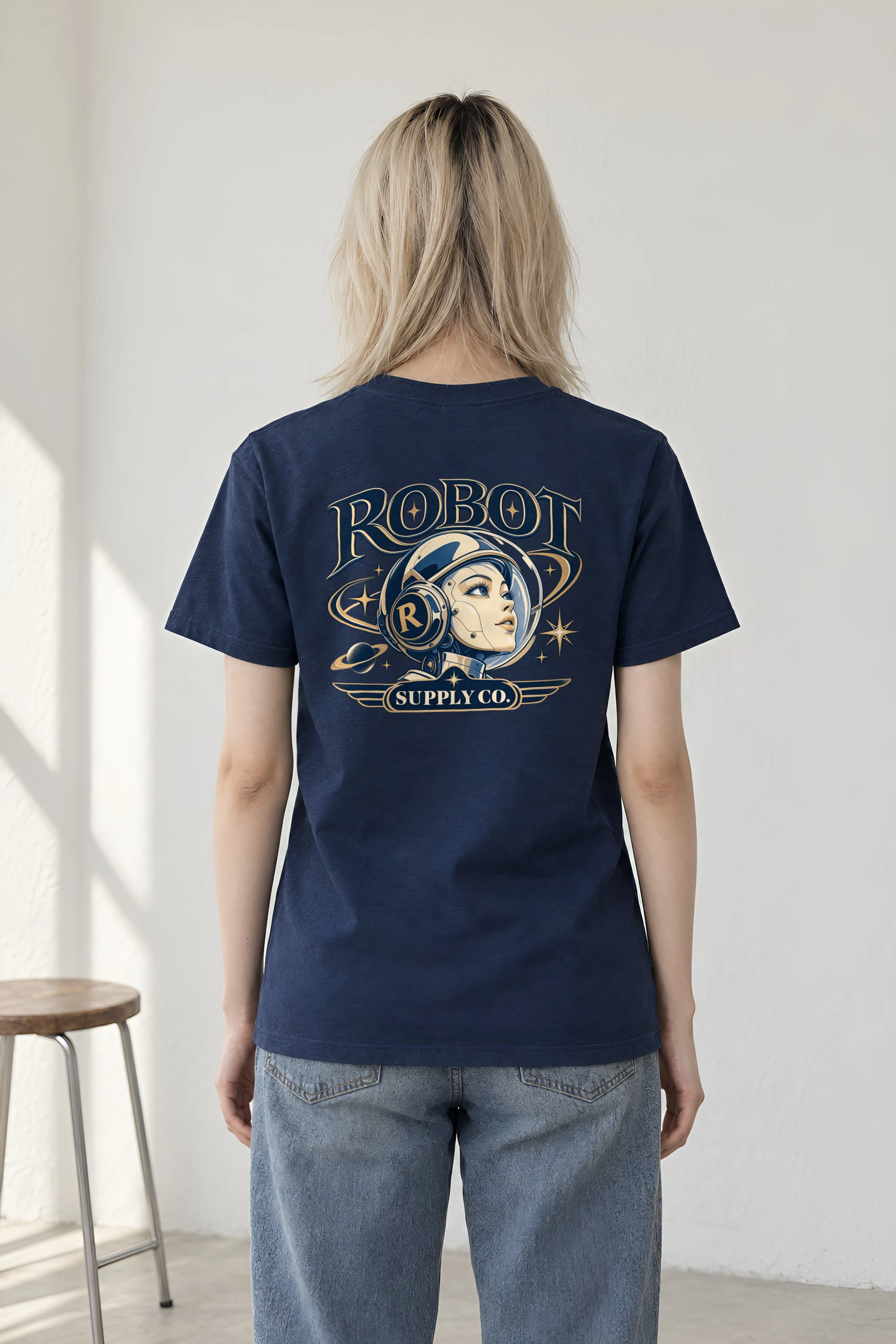 "Robot Supply Co." Heavyweight Unisex Crewneck T-shirt