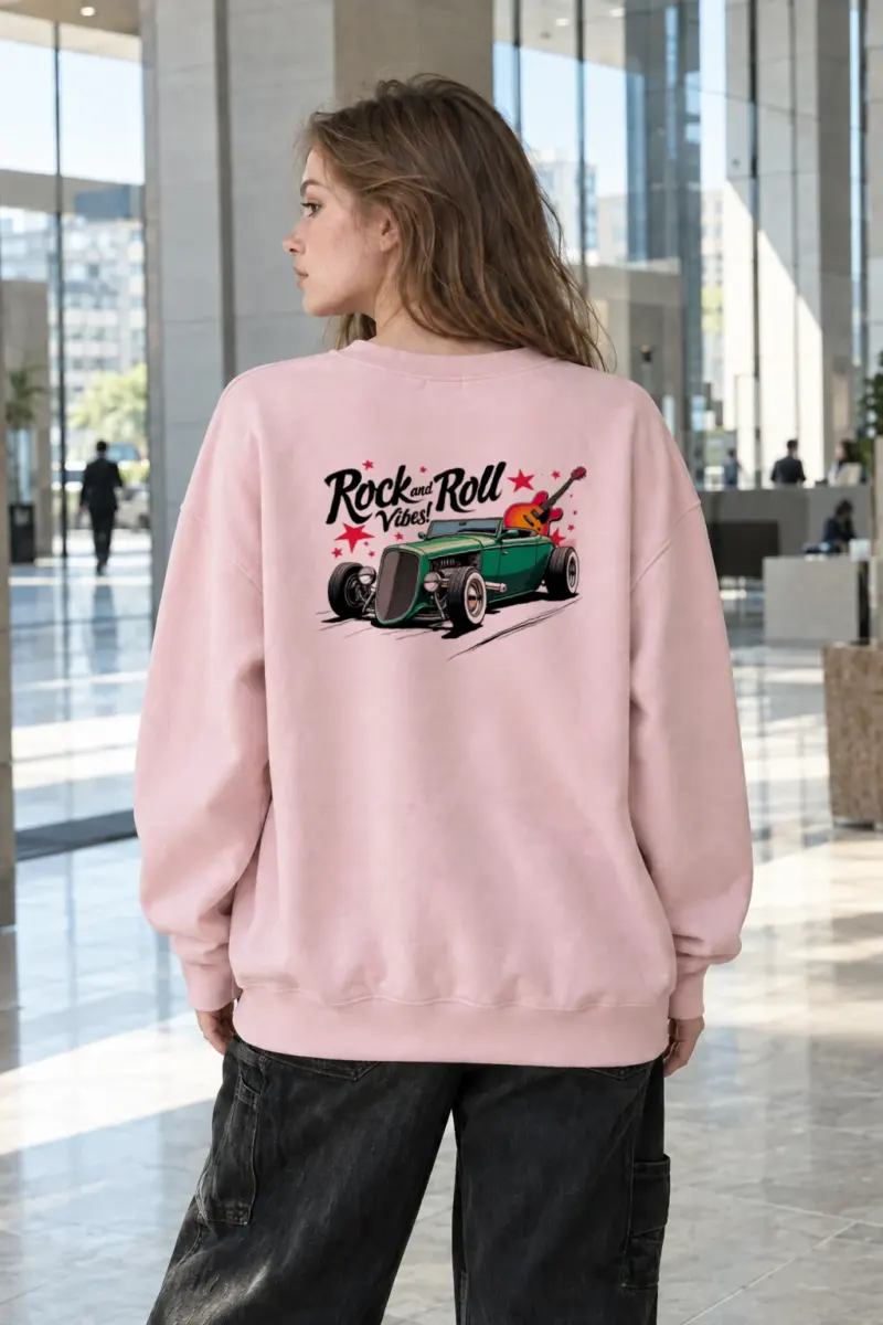 "Rock and Roll Vibes" Heavy Blend Unisex Crewneck Sweatshirt | Gildan 18000