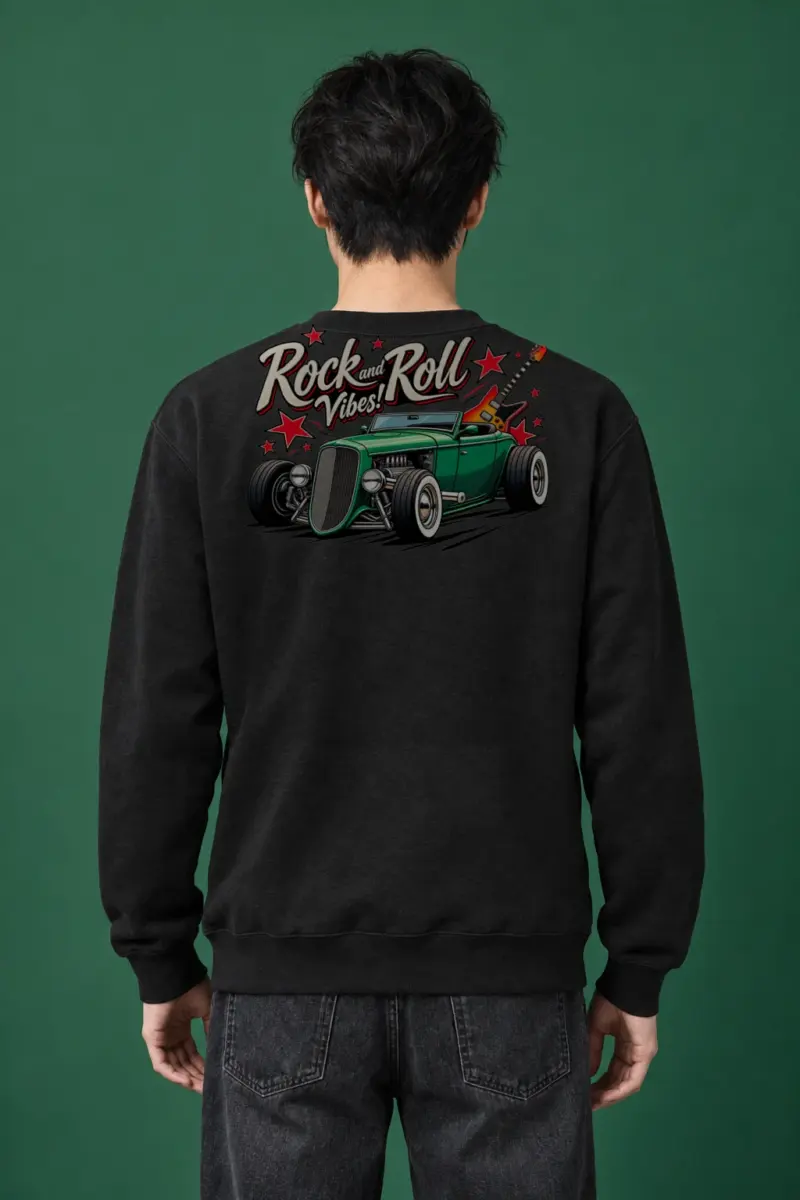 "Rock and Roll Vibes" Heavy Blend Unisex Crewneck Sweatshirt