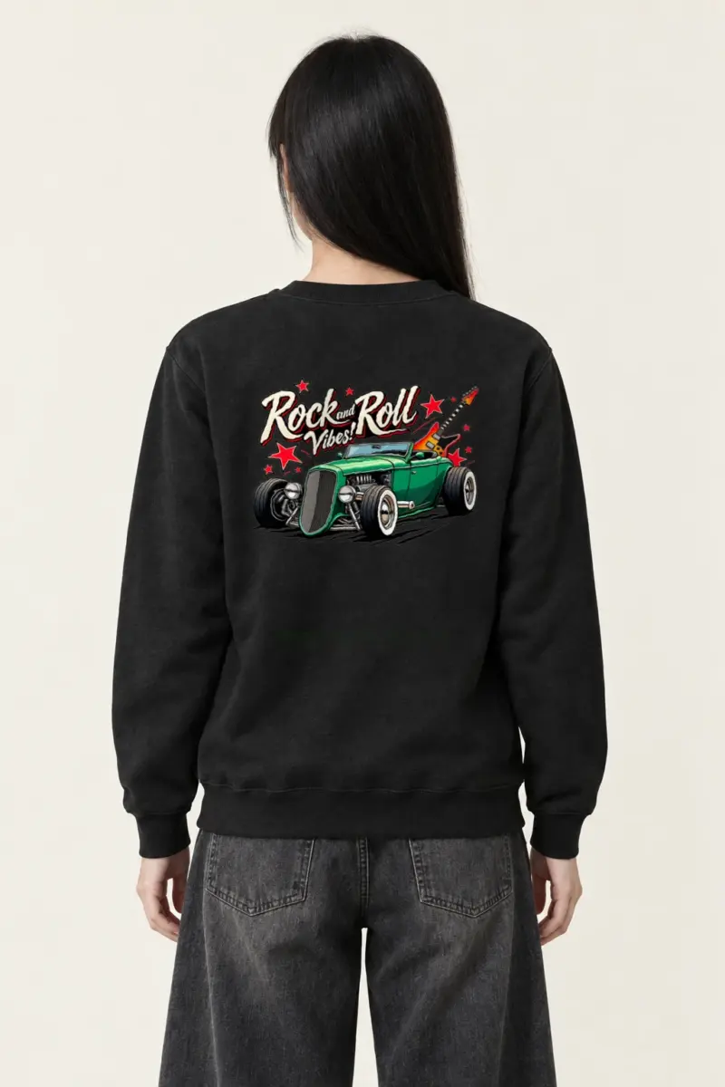 "Rock and Roll Vibes" Heavy Blend Unisex Crewneck Sweatshirt