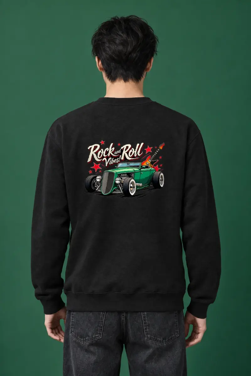 "Rock and Roll Vibes" Heavy Blend Unisex Crewneck Sweatshirt