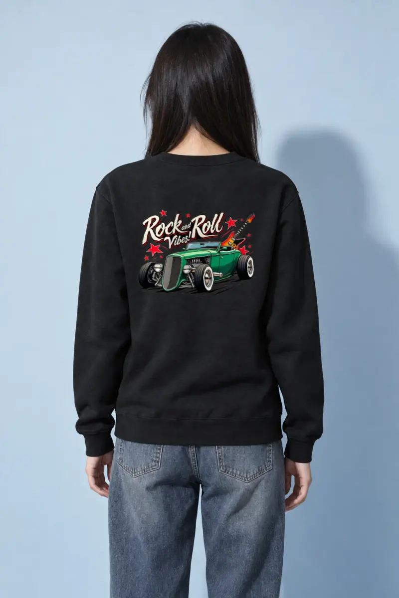 "Rock and Roll Vibes" Heavy Blend Unisex Crewneck Sweatshirt | Gildan 18000