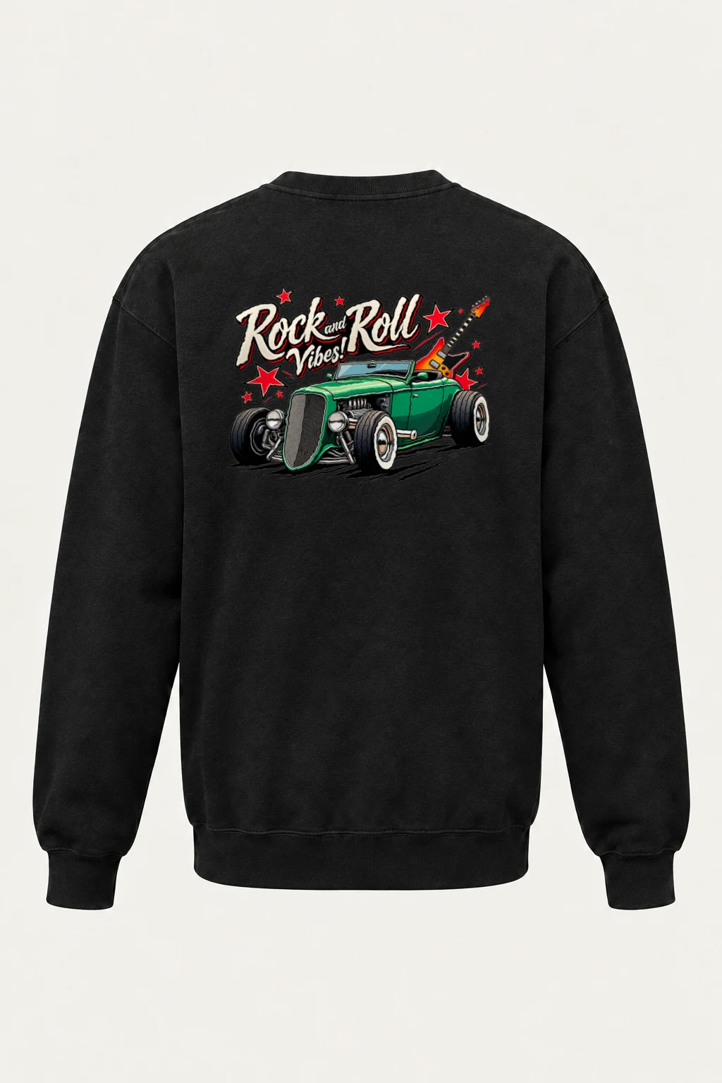 "Rock and Roll Vibes" Heavy Blend Unisex Crewneck Sweatshirt | Gildan 18000