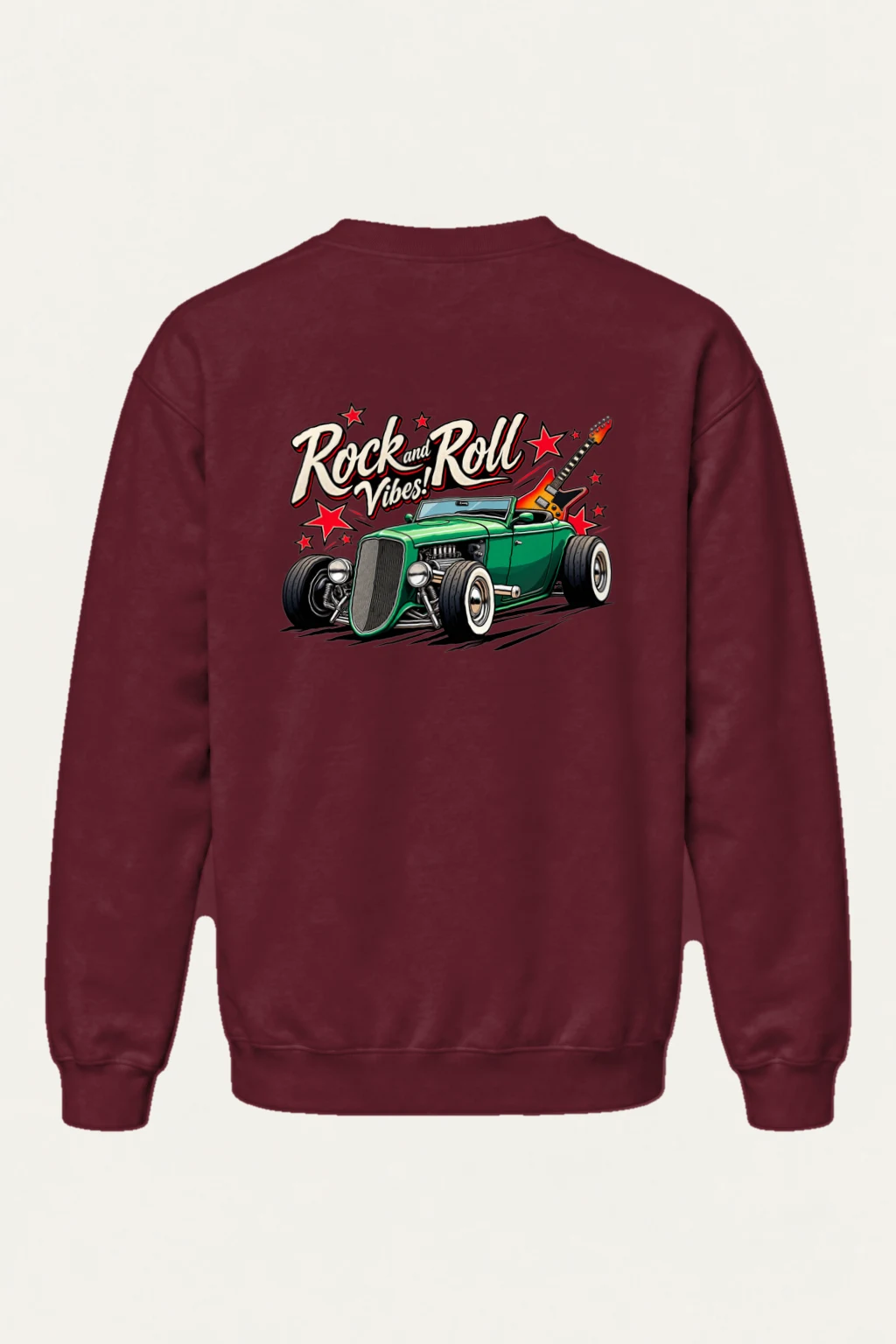 "Rock and Roll Vibes" Heavy Blend Unisex Crewneck Sweatshirt | Gildan 18000