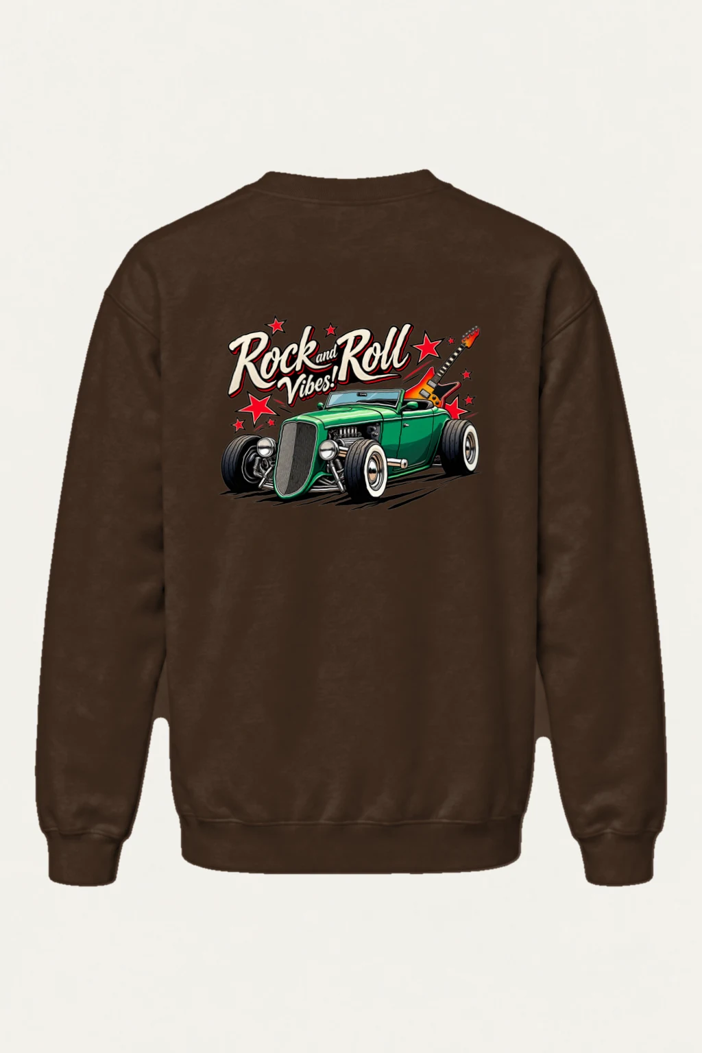 "Rock and Roll Vibes" Heavy Blend Unisex Crewneck Sweatshirt | Gildan 18000