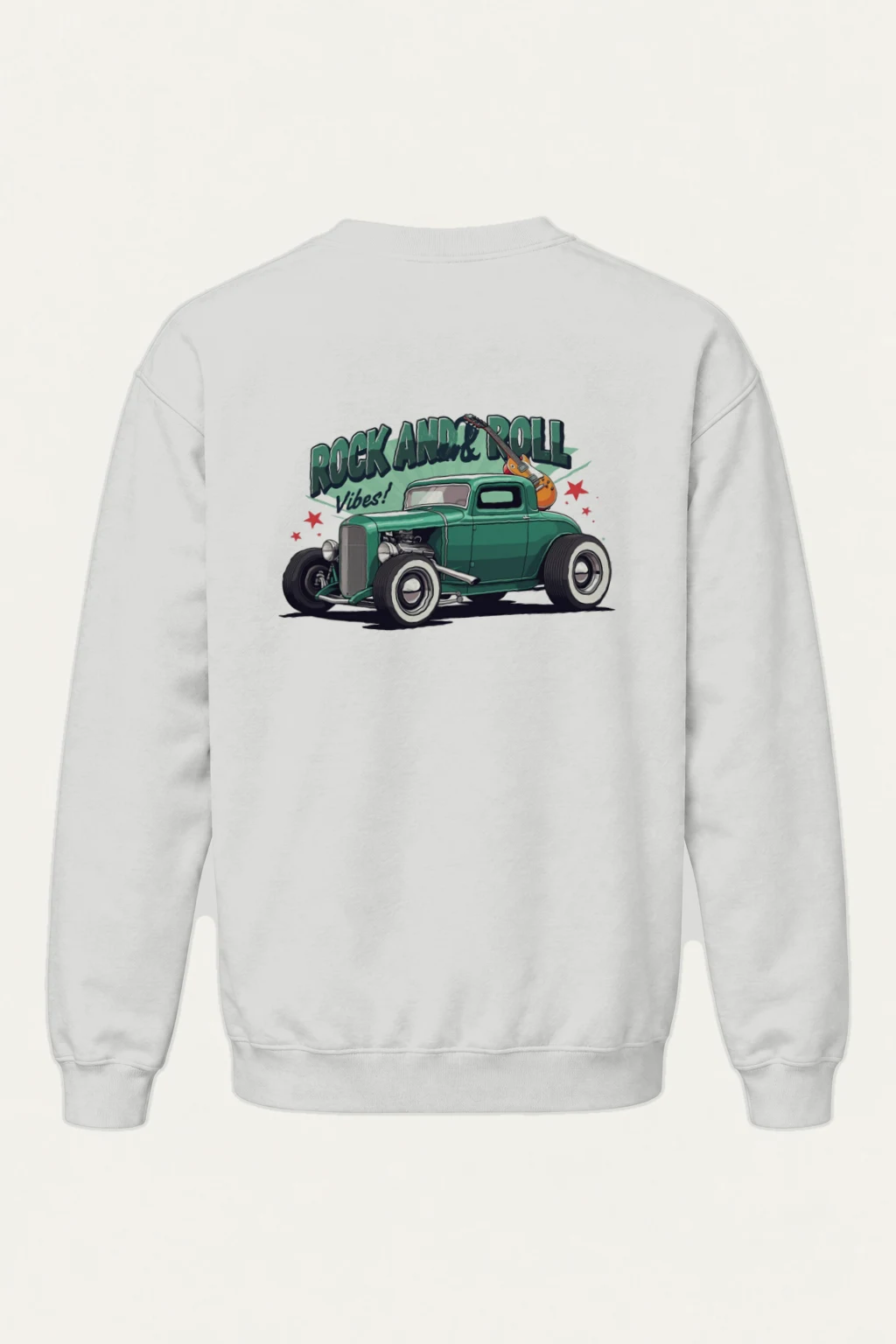 "Rock And Roll Vibes" Heavy Blend Unisex Crewneck Sweatshirt | Gildan 18000