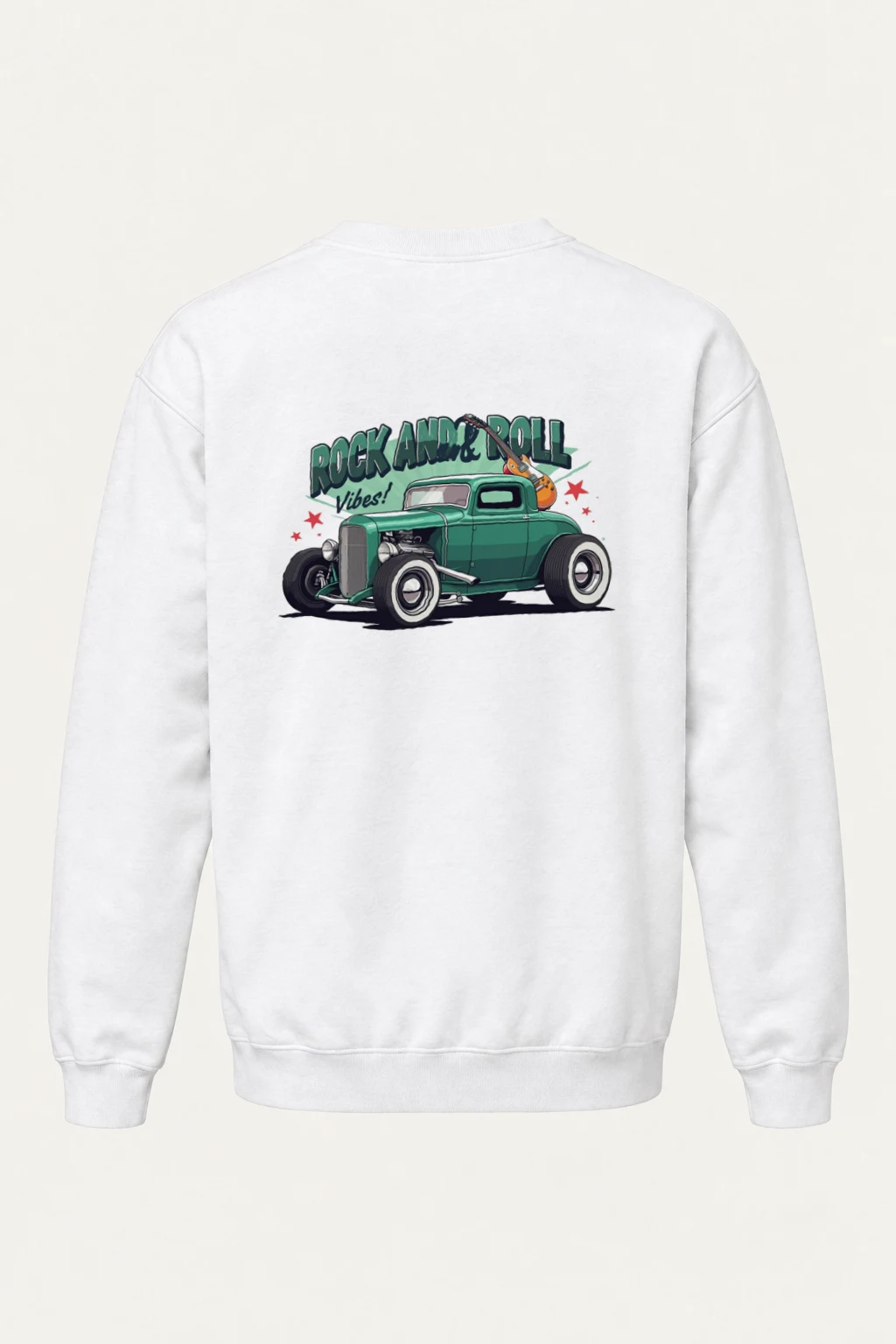 "Rock And Roll Vibes" Heavy Blend Unisex Crewneck Sweatshirt | Gildan 18000