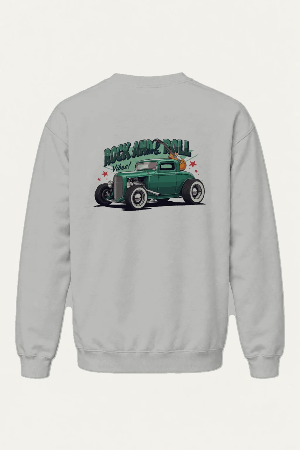 "Rock And Roll Vibes" Heavy Blend Unisex Crewneck Sweatshirt | Gildan 18000