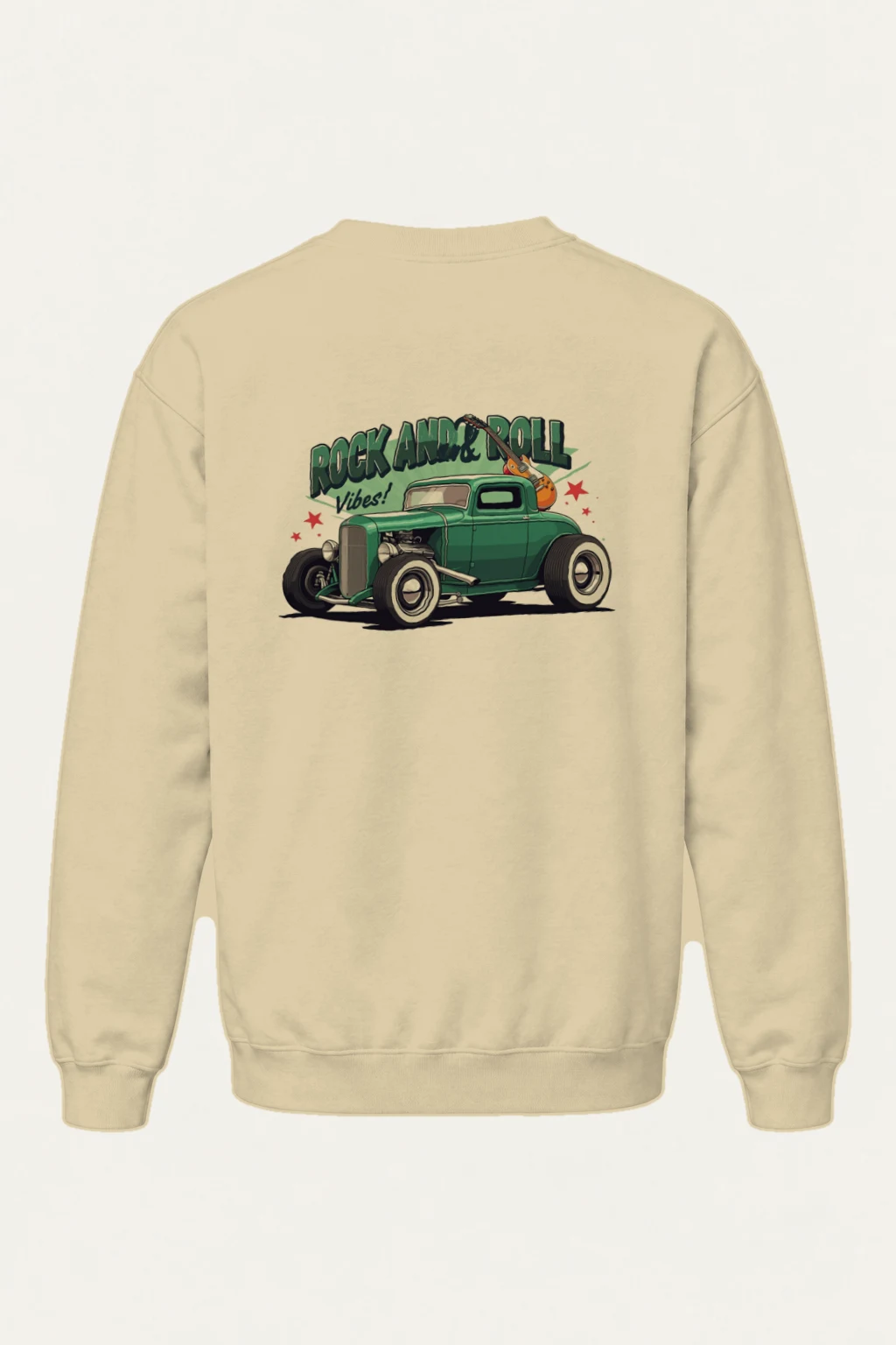 "Rock And Roll Vibes" Heavy Blend Unisex Crewneck Sweatshirt | Gildan 18000