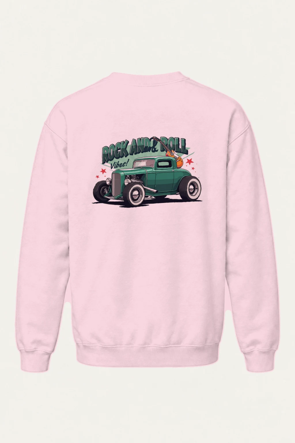 "Rock And Roll Vibes" Heavy Blend Unisex Crewneck Sweatshirt | Gildan 18000