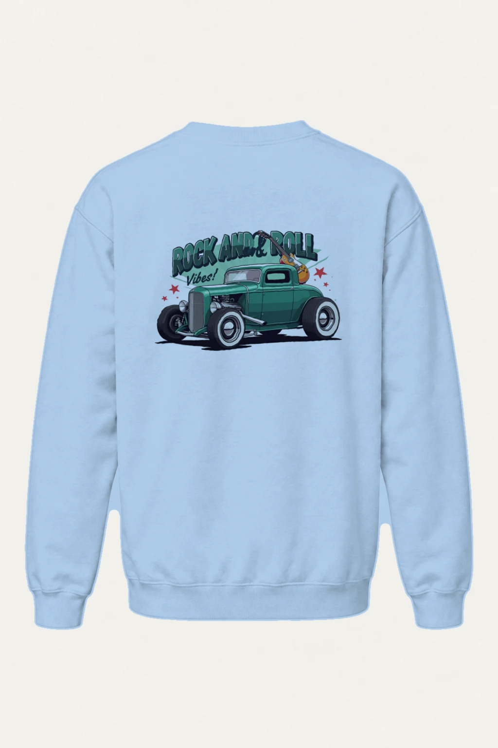 "Rock And Roll Vibes" Heavy Blend Unisex Crewneck Sweatshirt | Gildan 18000