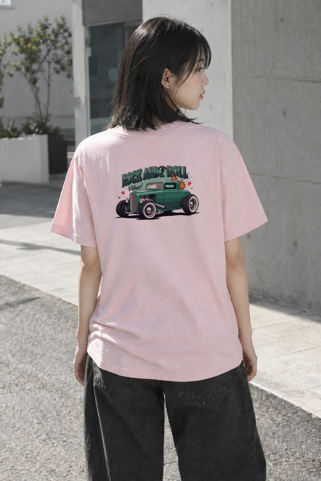"Rock And Roll Vibes" Heavyweight Unisex Crewneck T-shirt | Gildan 5000