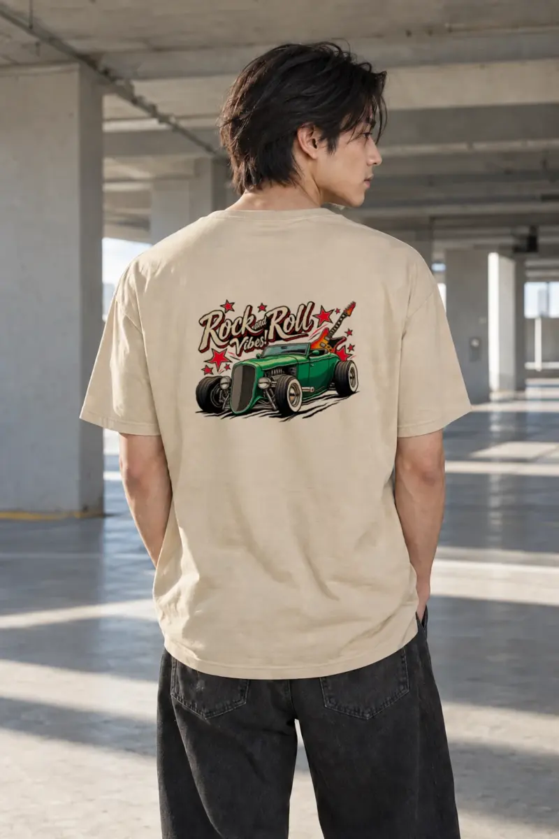 "Rock and Roll Vibes" Heavyweight Unisex Crewneck T-shirt | Gildan 5000