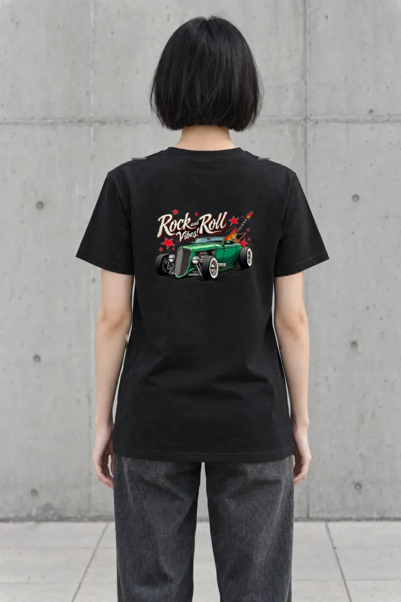 "Rock and Roll Vibes" Heavyweight Unisex Crewneck T-shirt