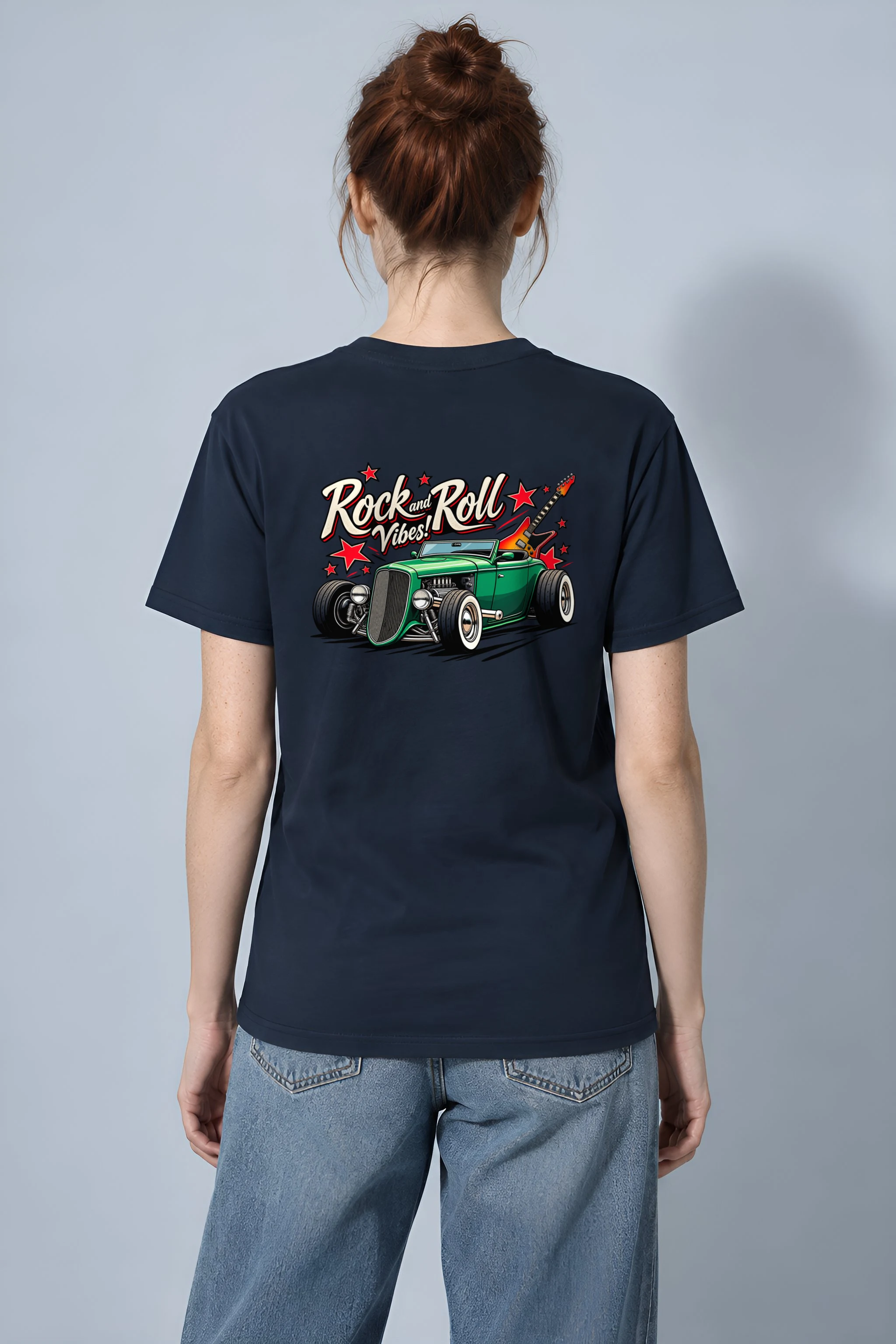 "Rock and Roll Vibes" Heavyweight Unisex Crewneck T-shirt