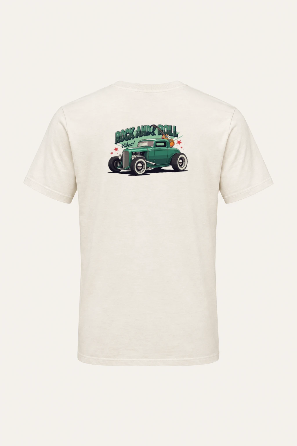"Rock And Roll Vibes" Heavyweight Unisex Crewneck T-shirt | Gildan 5000