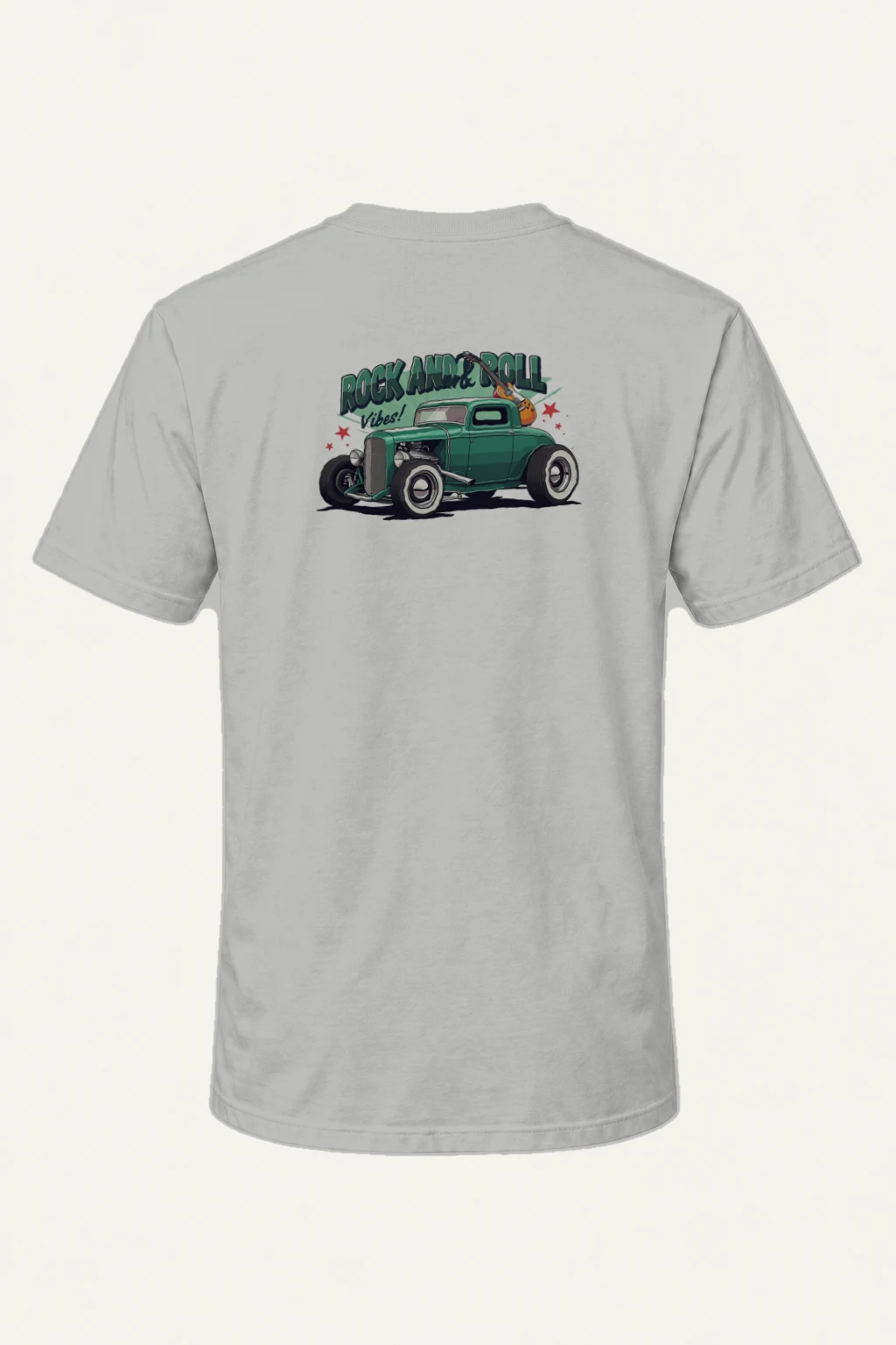 "Rock And Roll Vibes" Heavyweight Unisex Crewneck T-shirt | Gildan 5000