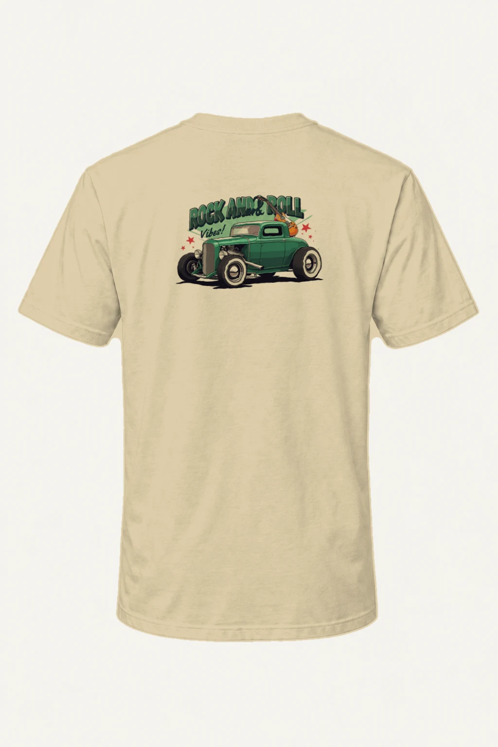"Rock And Roll Vibes" Heavyweight Unisex Crewneck T-shirt | Gildan 5000