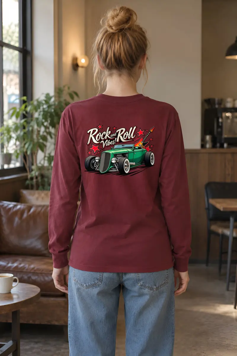 "Rock And Roll Vibes" Unisex Longsleeve T-shirt