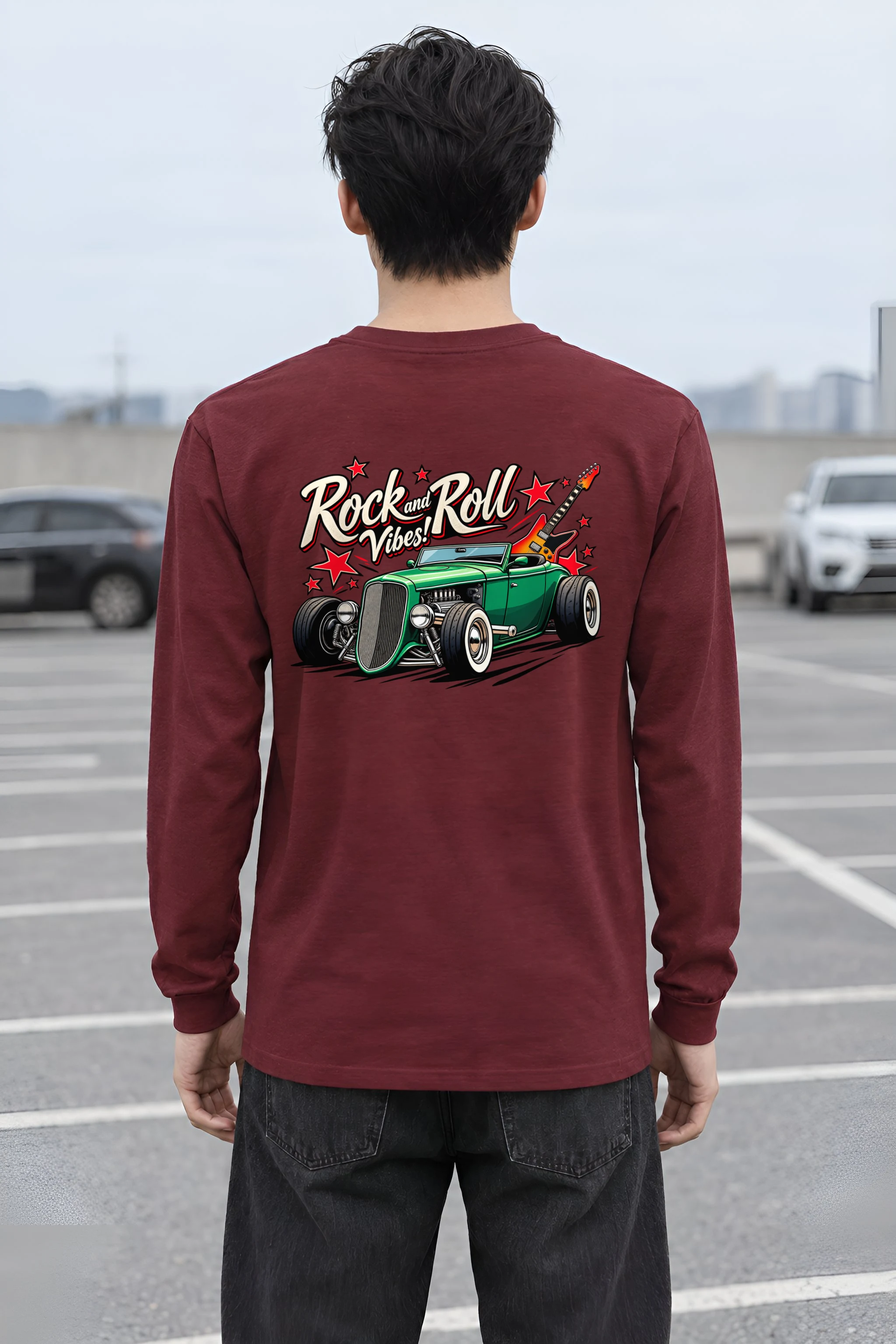"Rock And Roll Vibes" Unisex Longsleeve T-shirt