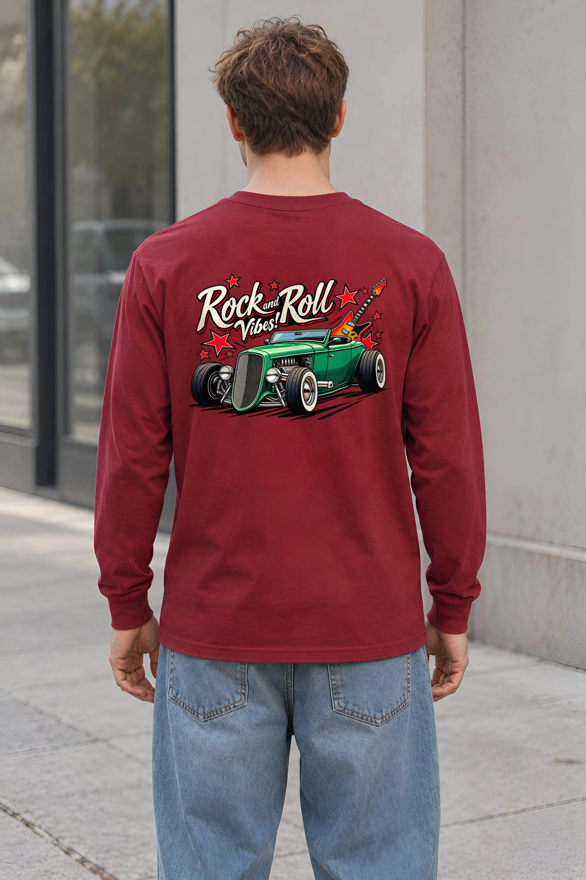 "Rock And Roll Vibes" Unisex Longsleeve T-shirt