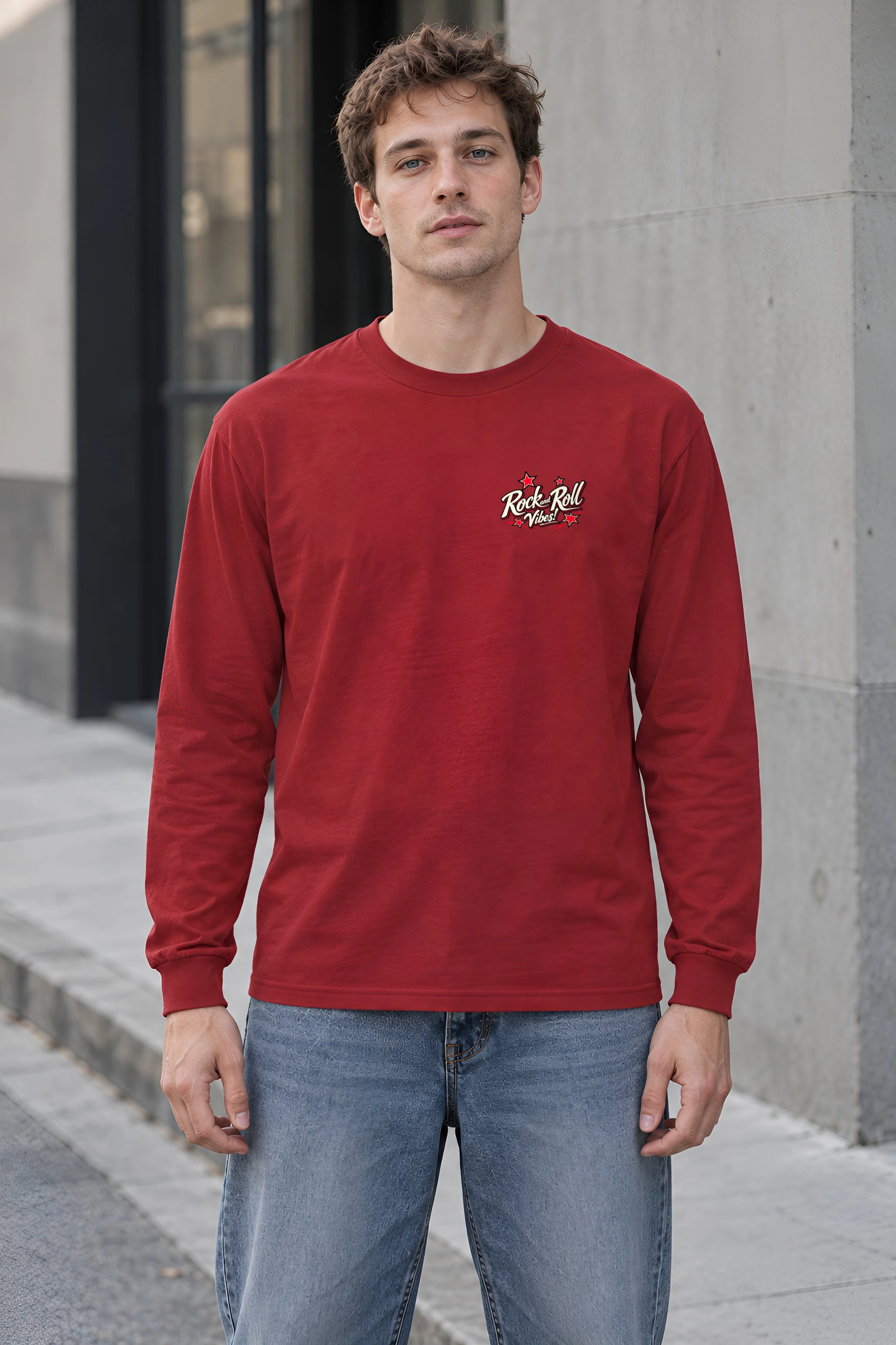 "Rock And Roll Vibes" Unisex Longsleeve T-shirt