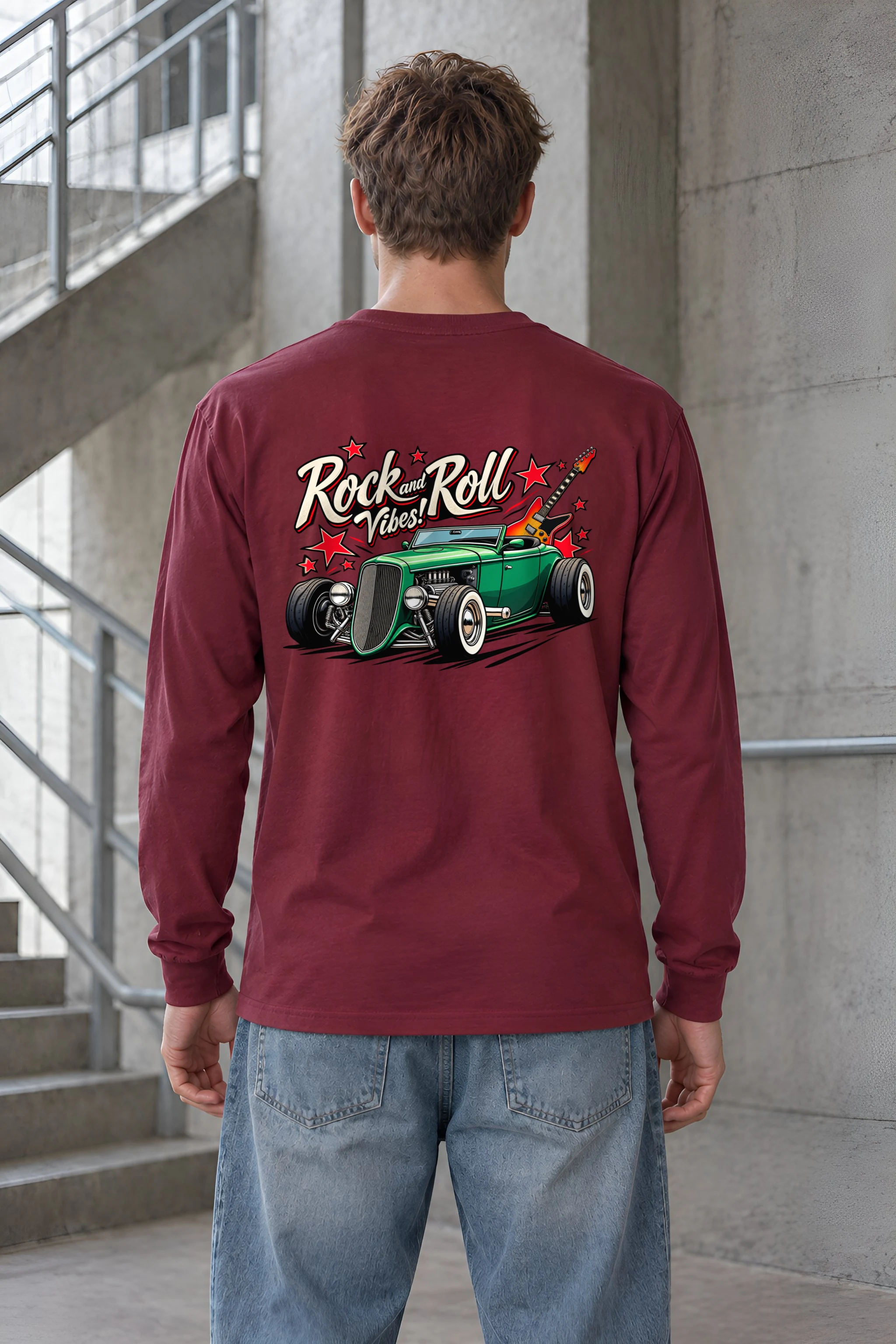 "Rock And Roll Vibes" Unisex Longsleeve T-shirt