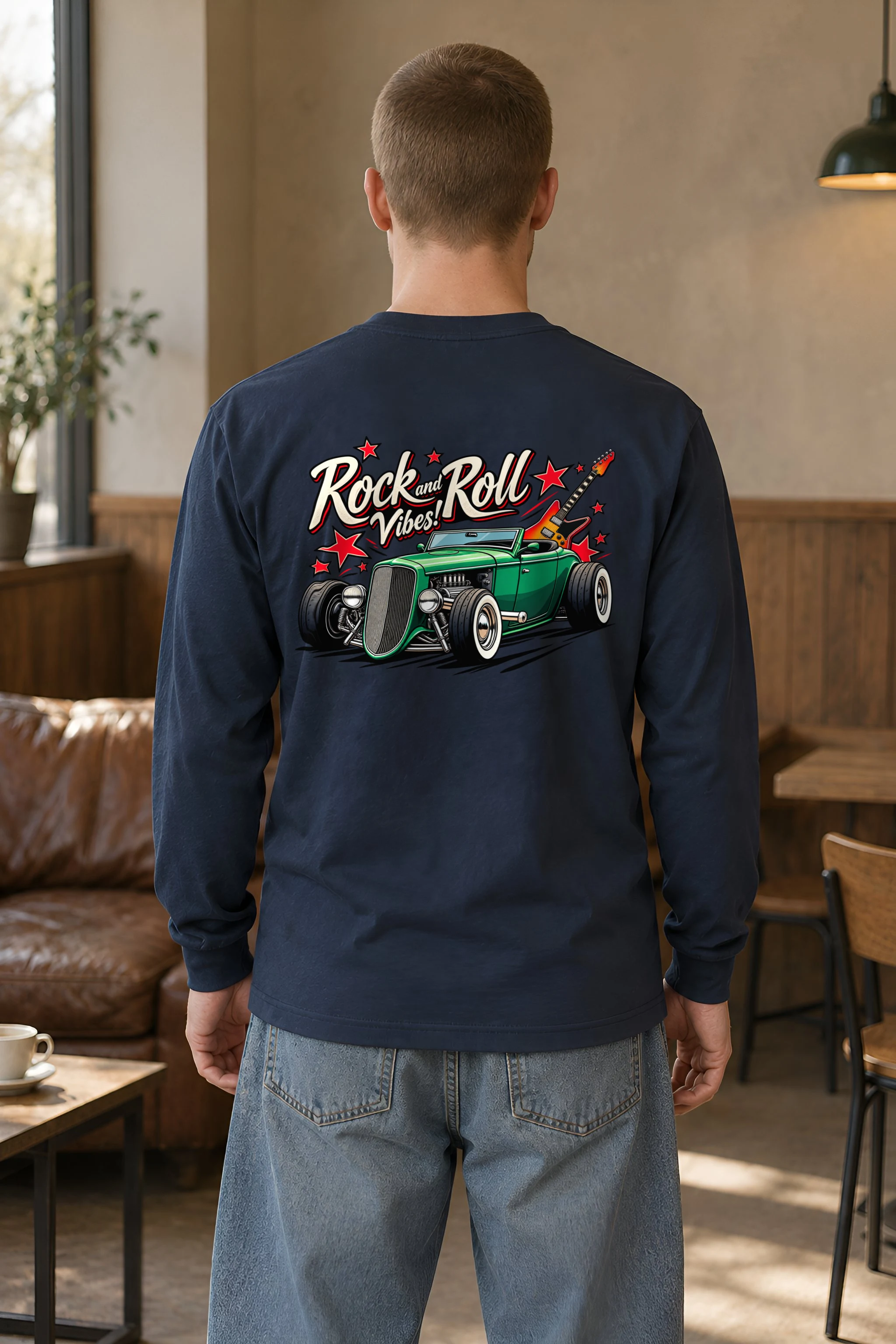"Rock And Roll Vibes" Unisex Longsleeve T-shirt