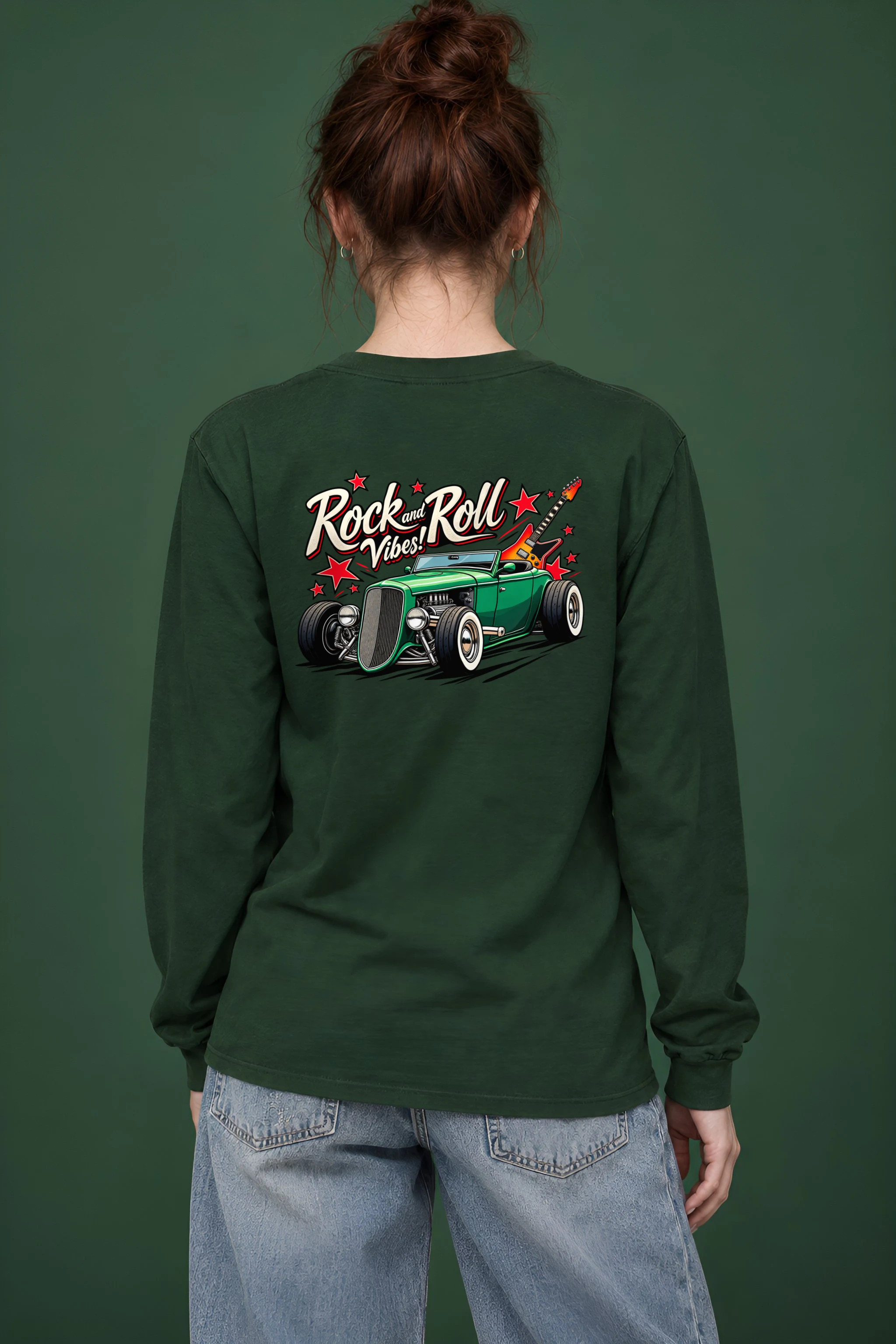 "Rock And Roll Vibes" Unisex Longsleeve T-shirt