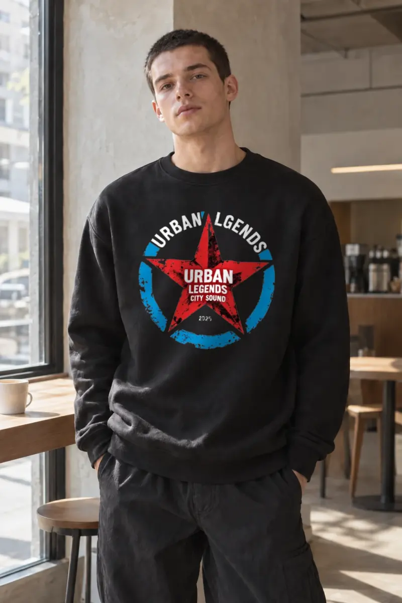 “Rock Legends Star” Heavy Blend Unisex Crewneck Sweatshirt | Gildan 18000