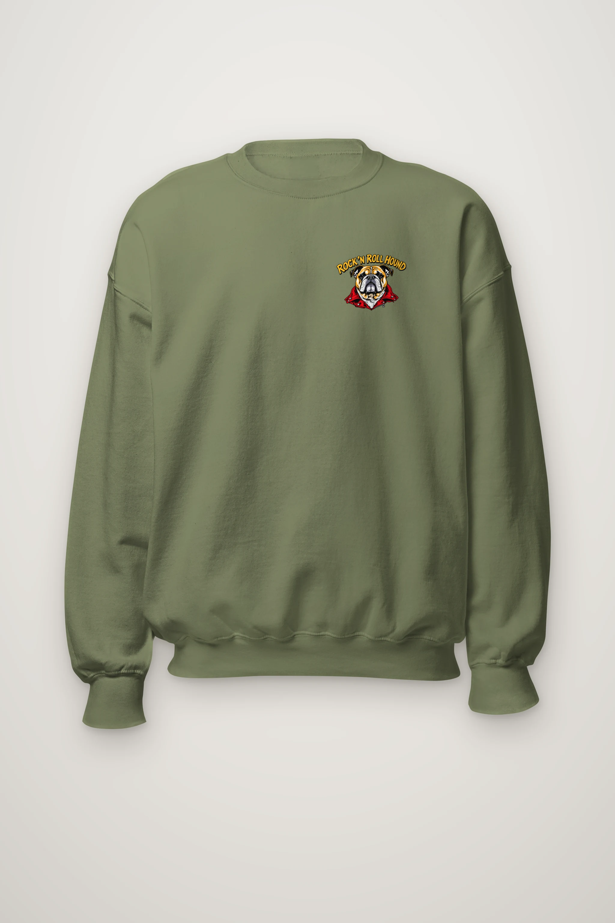 "Rock ’N Roll Hound" Heavy Blend Unisex Crewneck Sweatshirt
