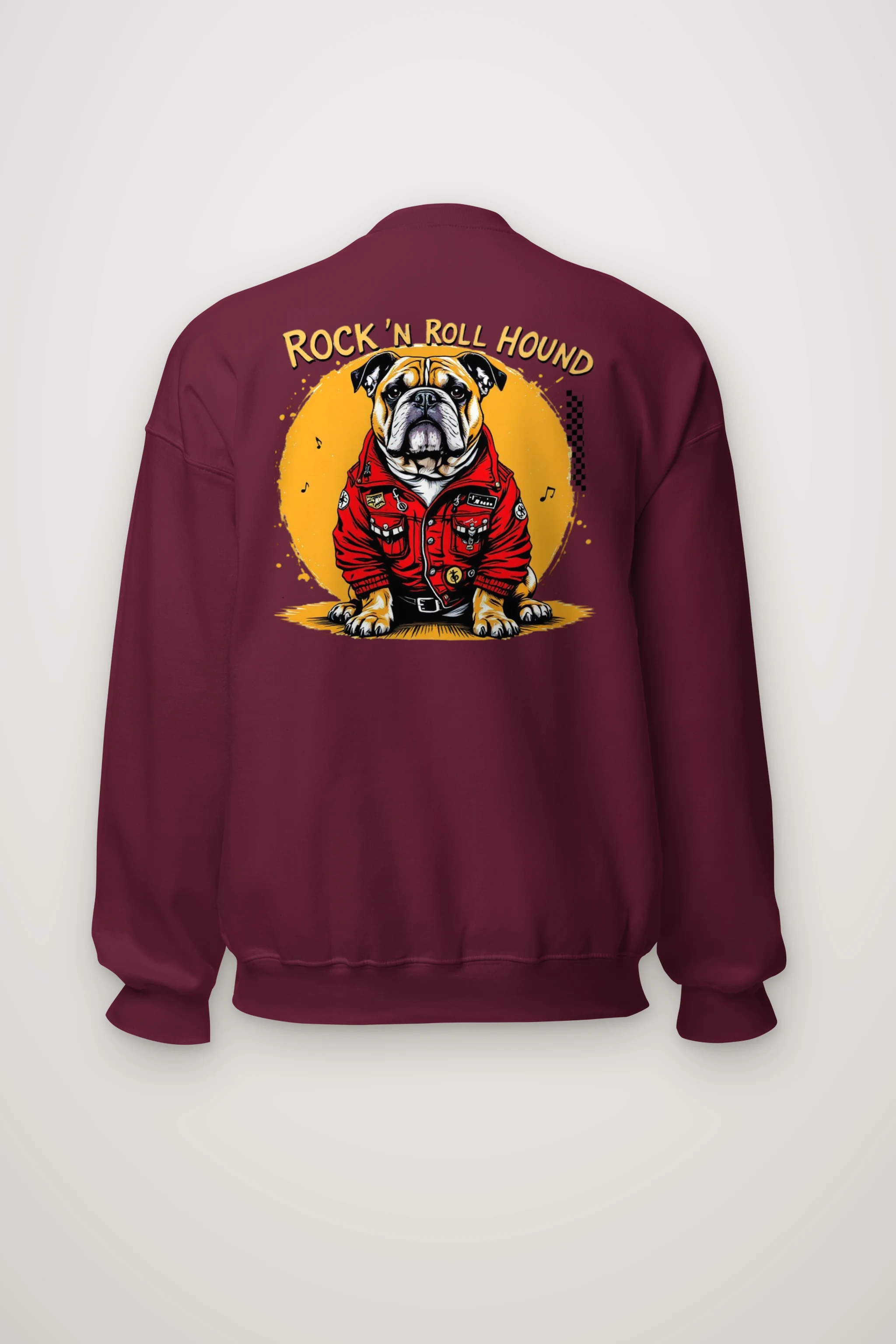 "Rock ’N Roll Hound" Heavy Blend Unisex Crewneck Sweatshirt